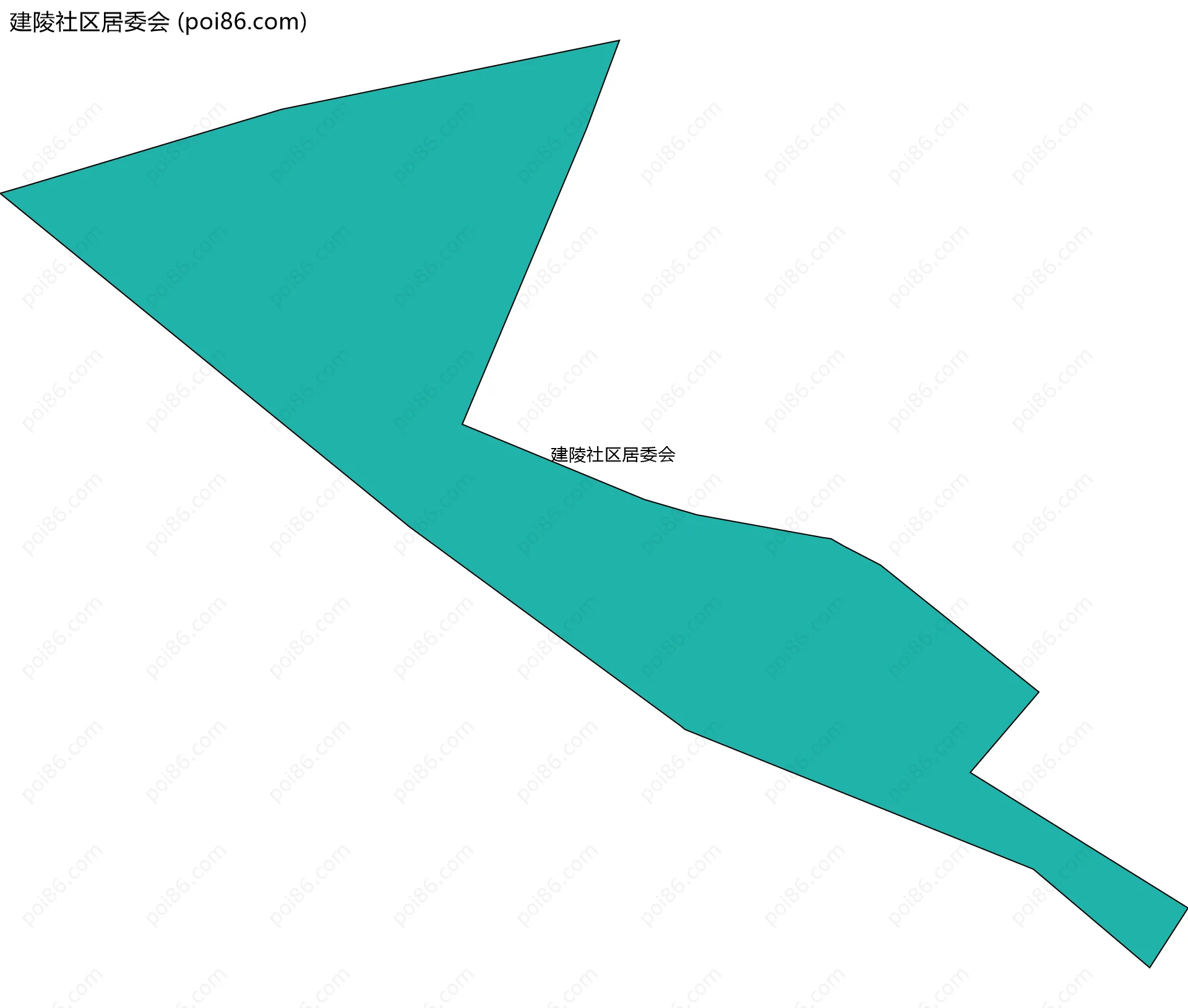建陵社区居委会边界地图