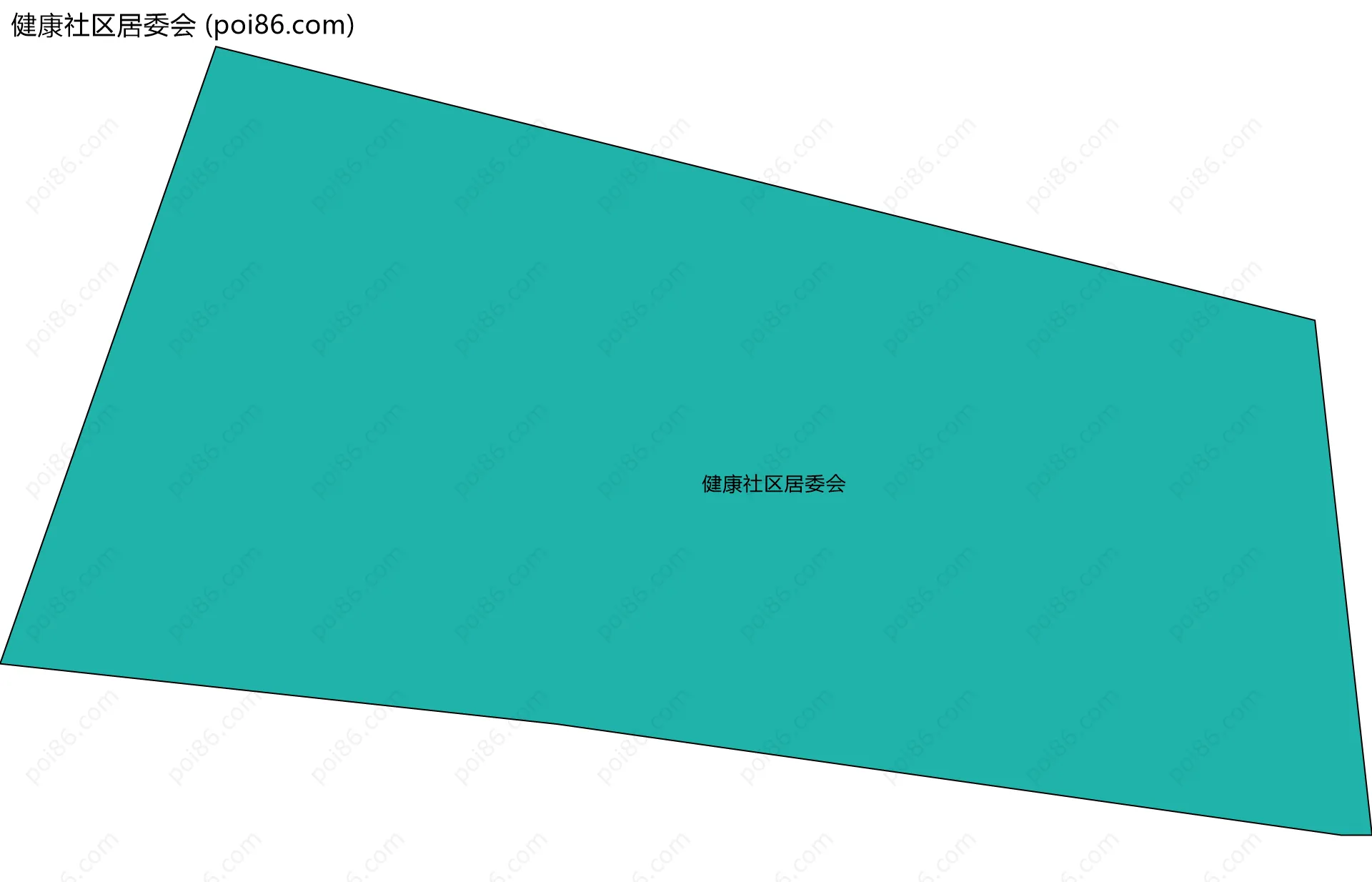 健康社区居委会边界地图