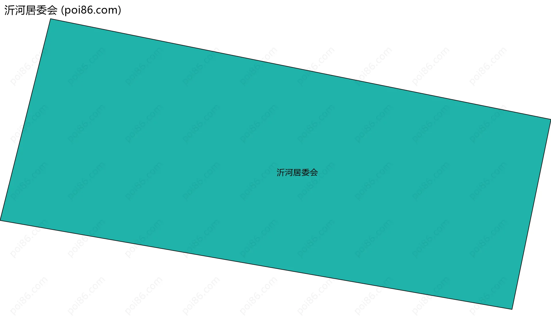 沂河居委会边界地图