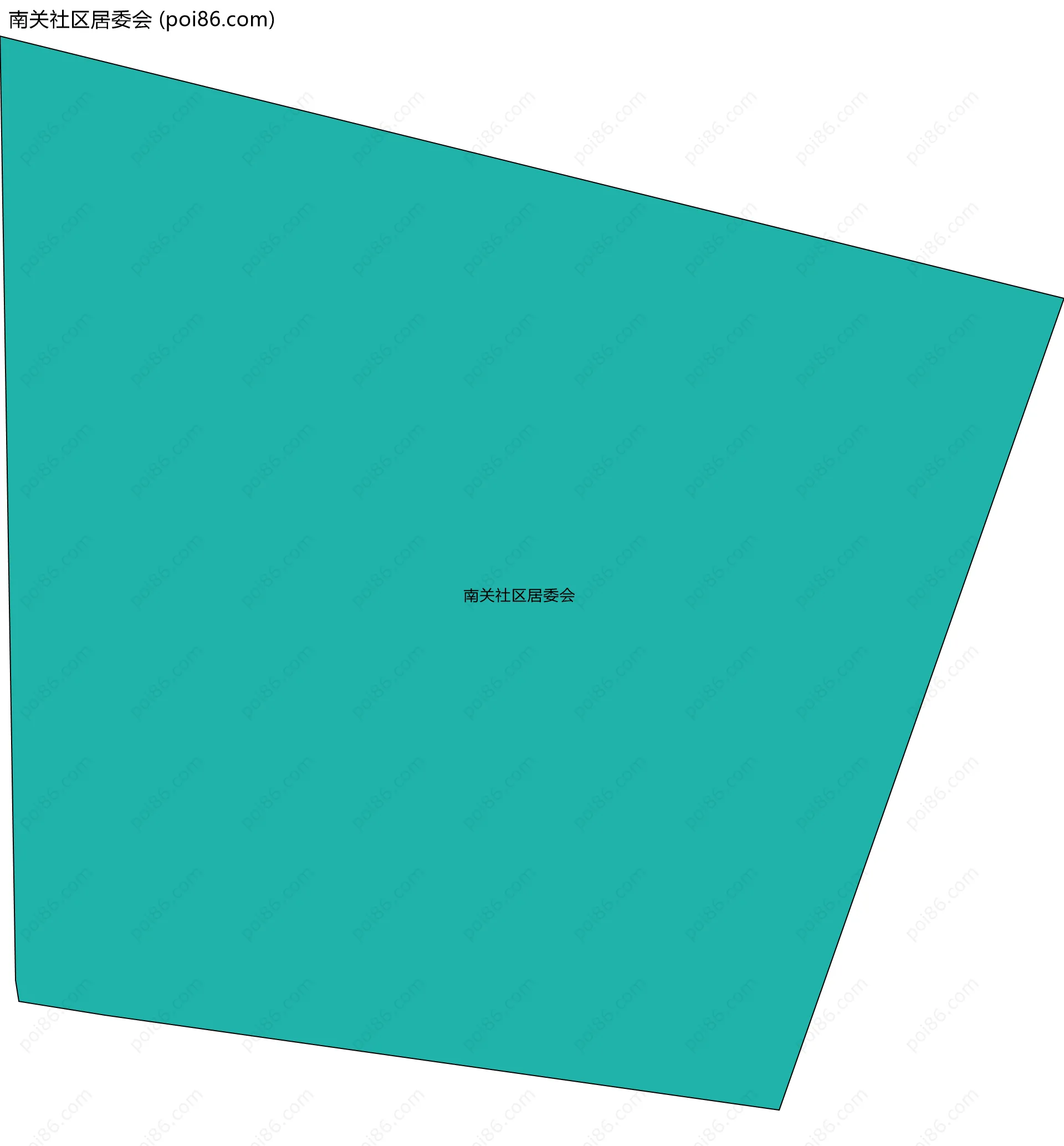 南关社区居委会边界地图