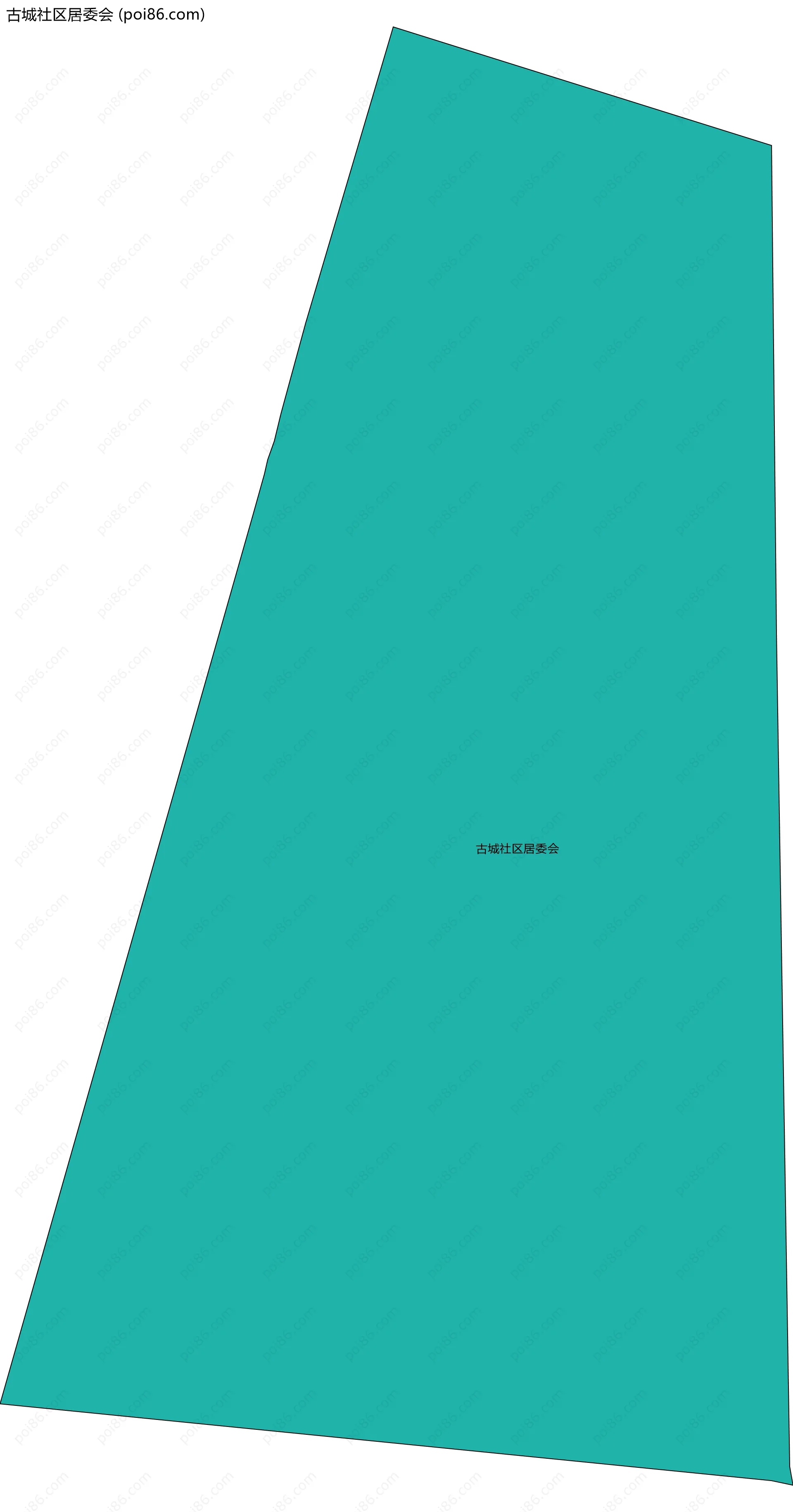 古城社区居委会边界地图