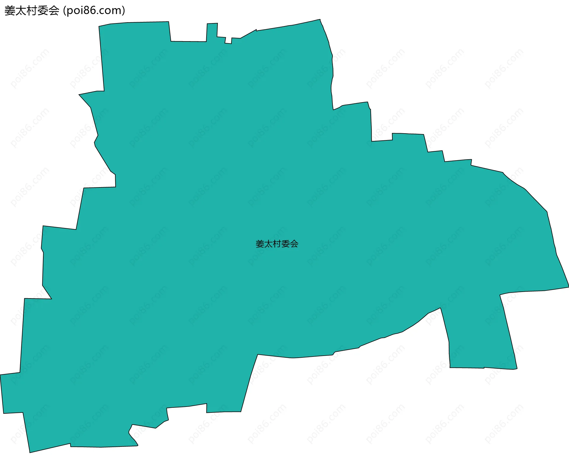 姜太村委会边界地图