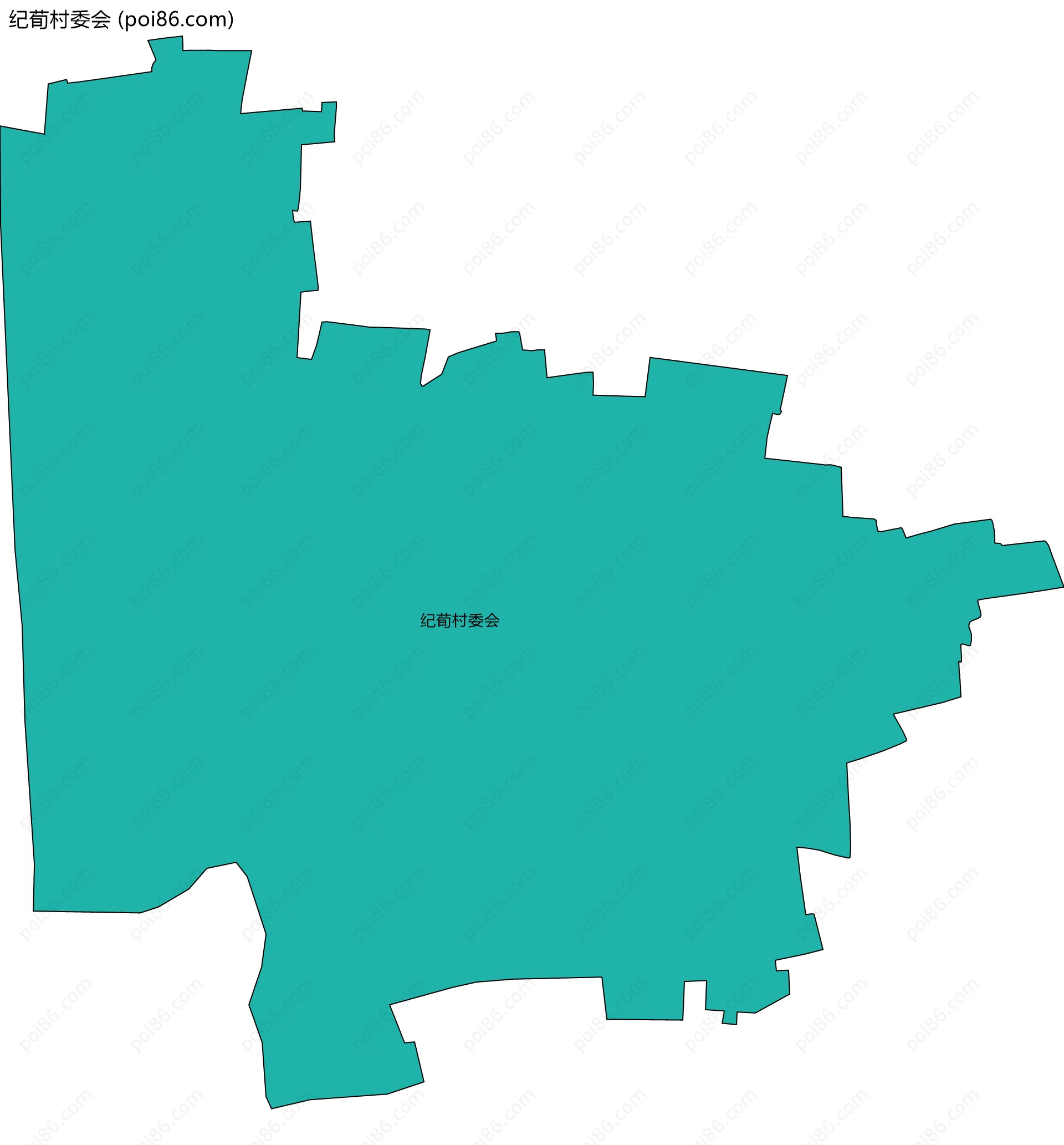 纪荀村委会边界地图