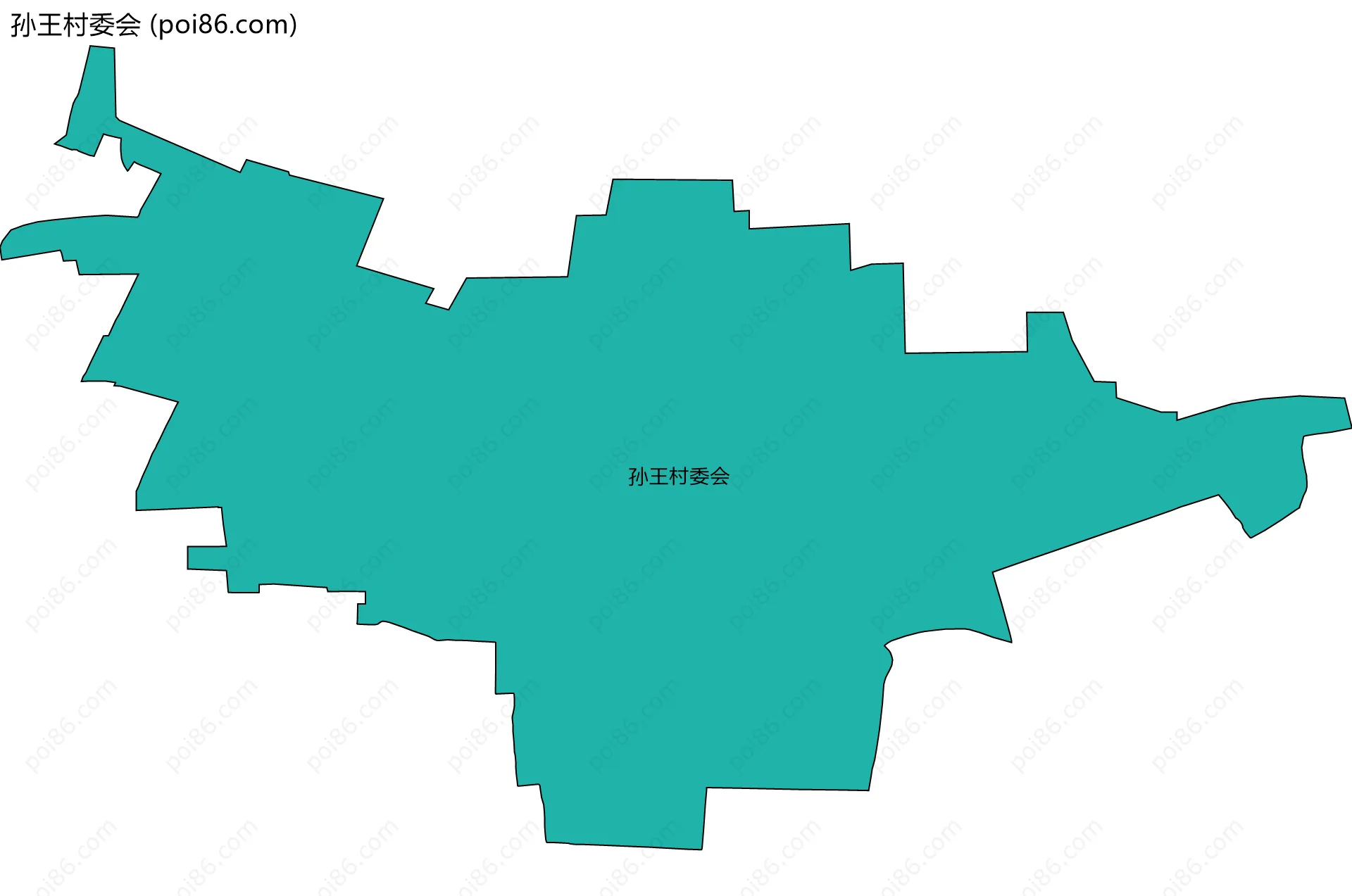 孙王村委会边界地图