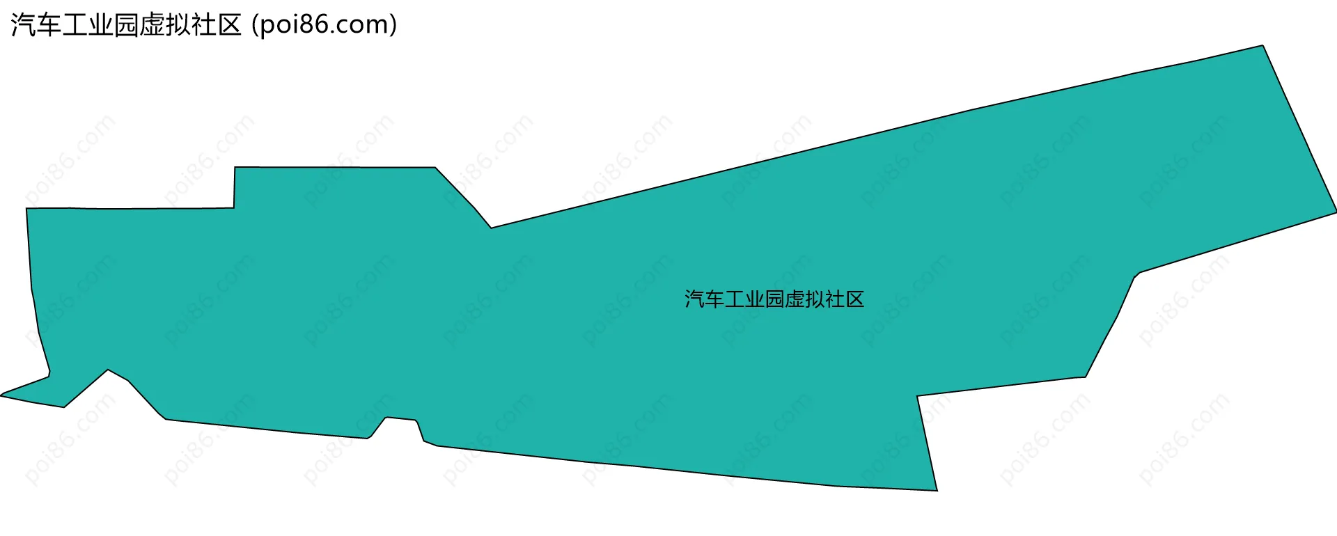 汽车工业园虚拟社区边界地图