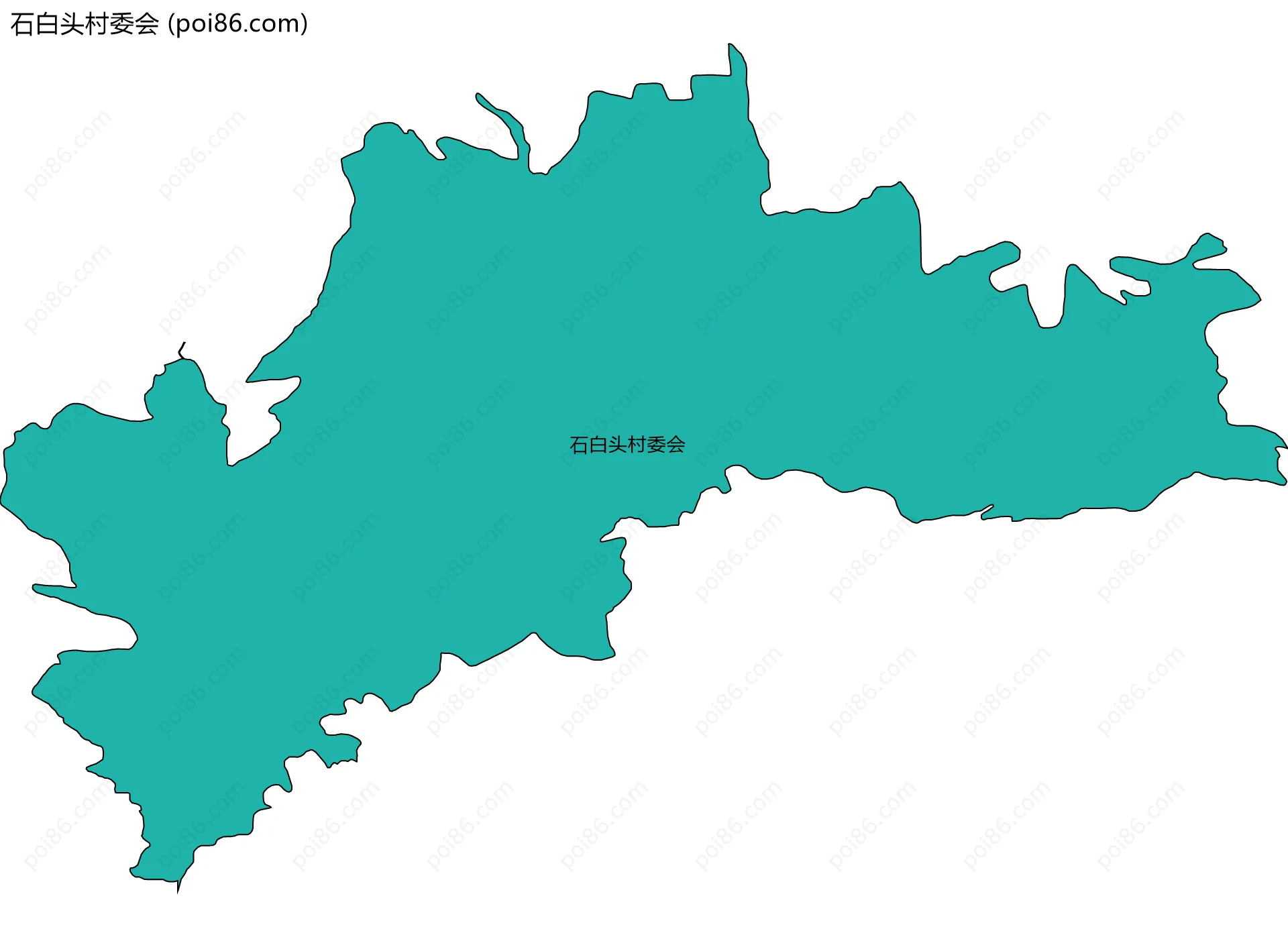 石白头村委会边界地图