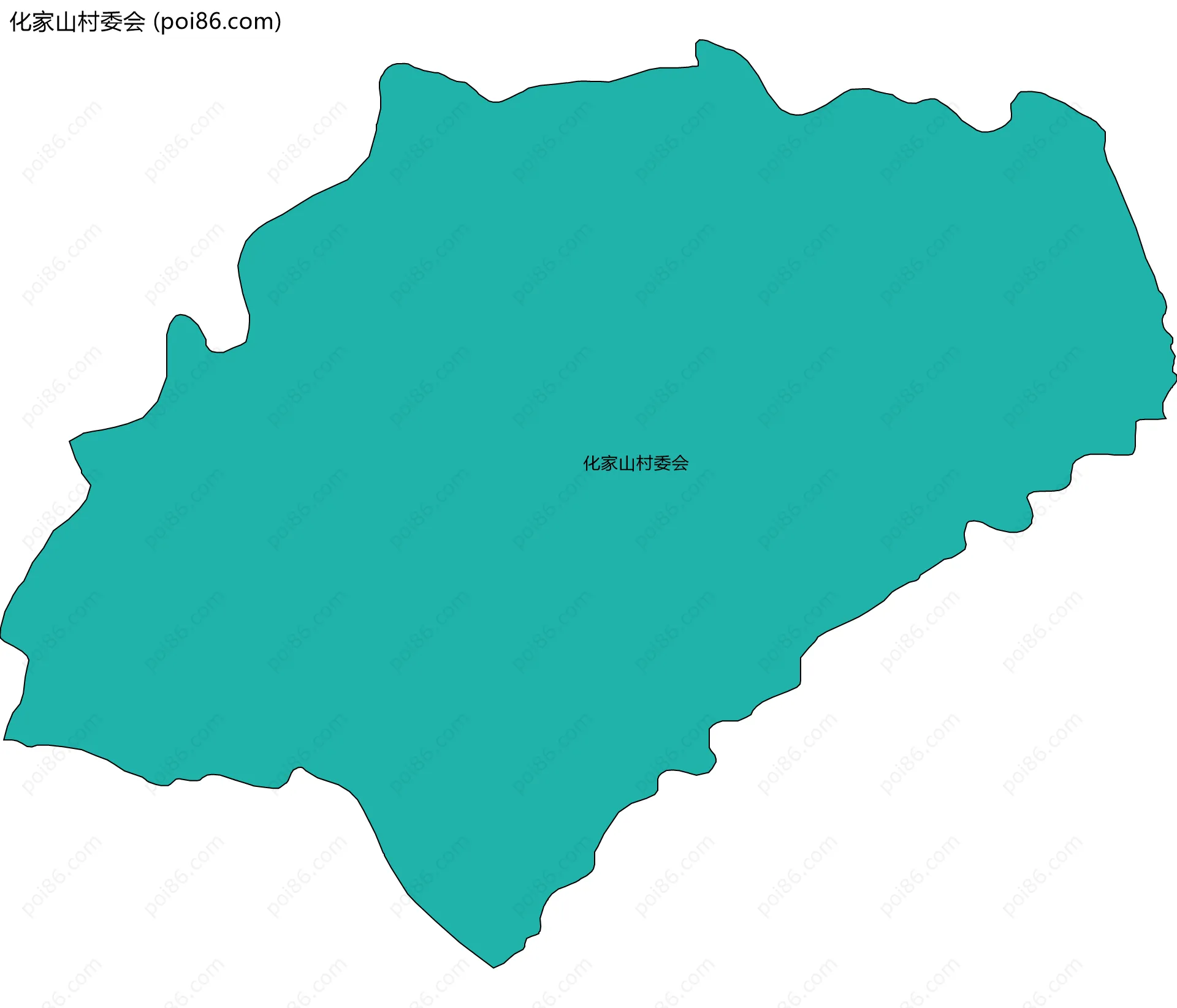 化家山村委会边界地图