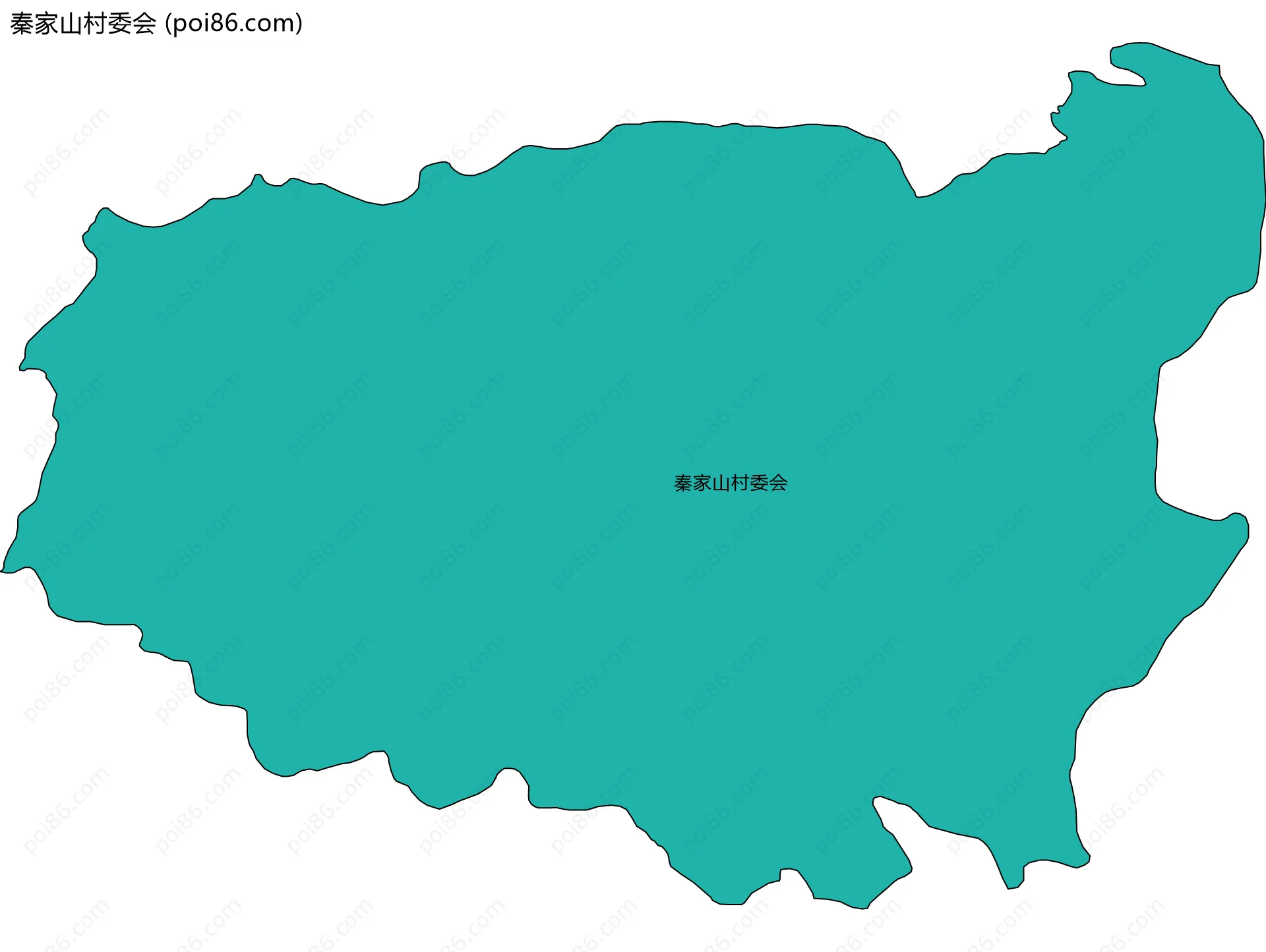 秦家山村委会边界地图