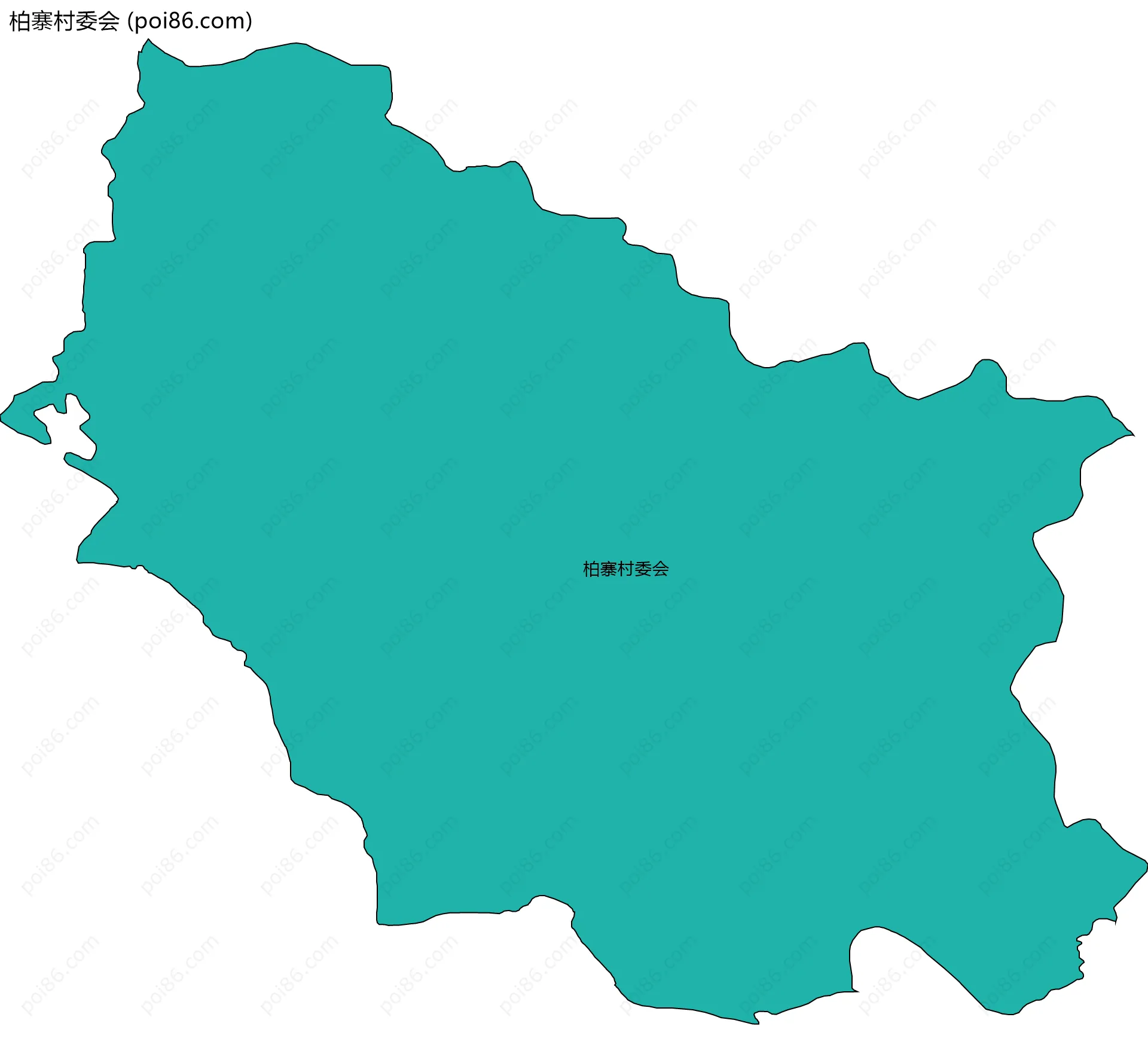 柏寨村委会边界地图
