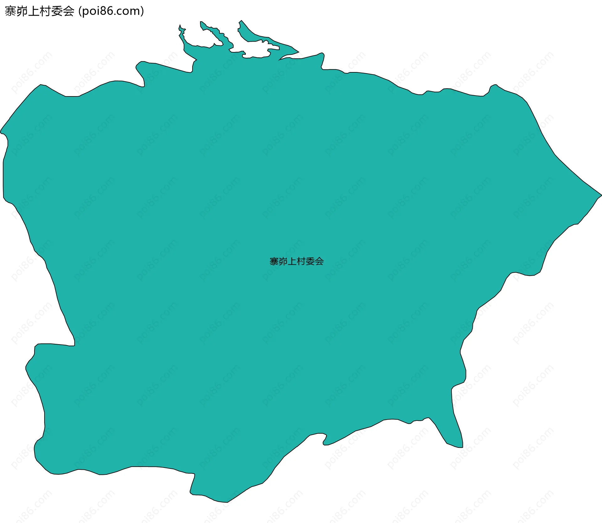 寨峁上村委会边界地图