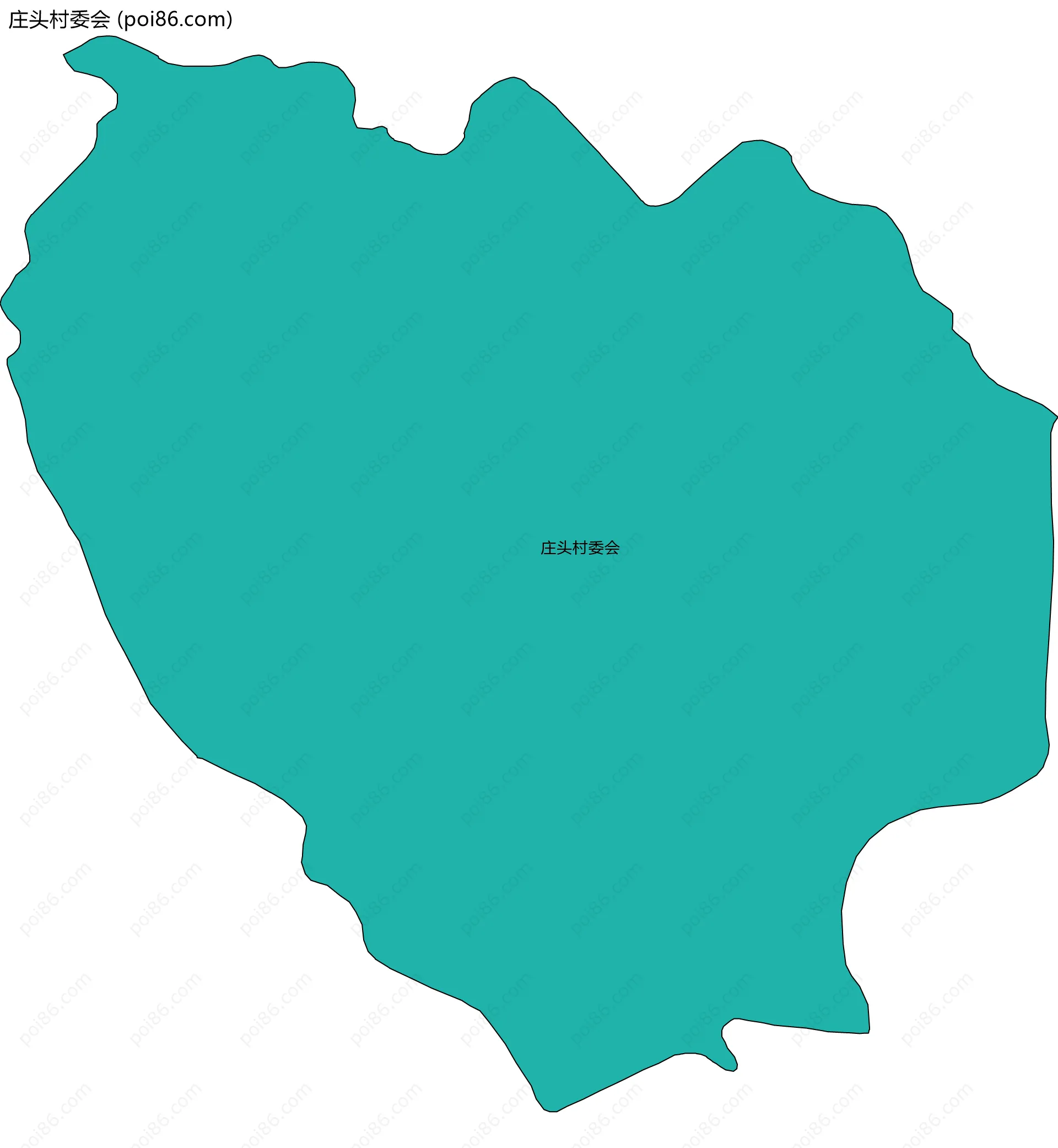 庄头村委会边界地图