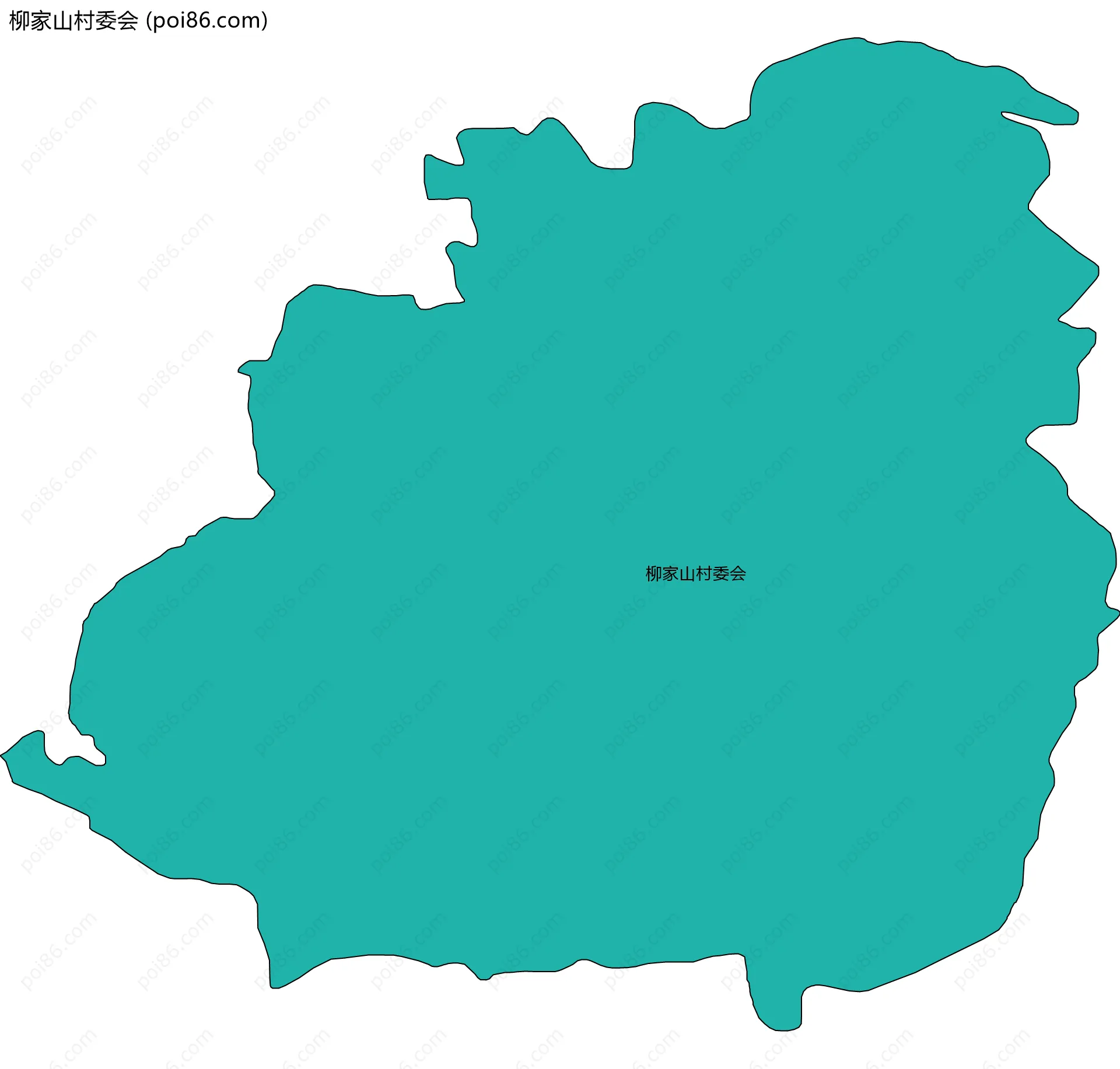 柳家山村委会边界地图