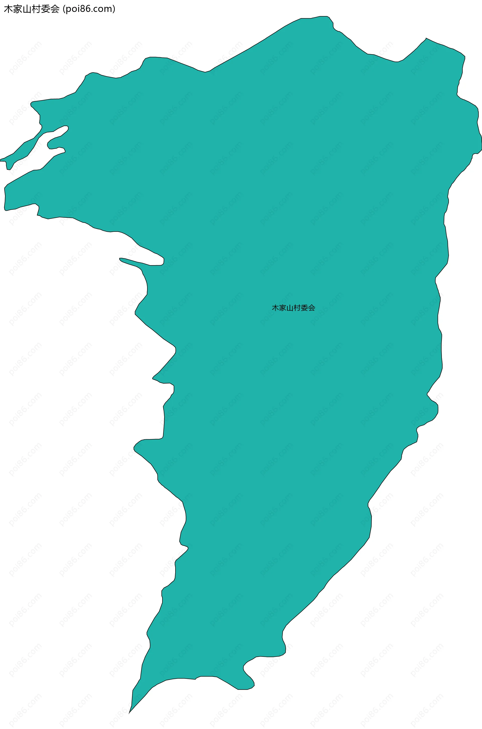 木家山村委会边界地图
