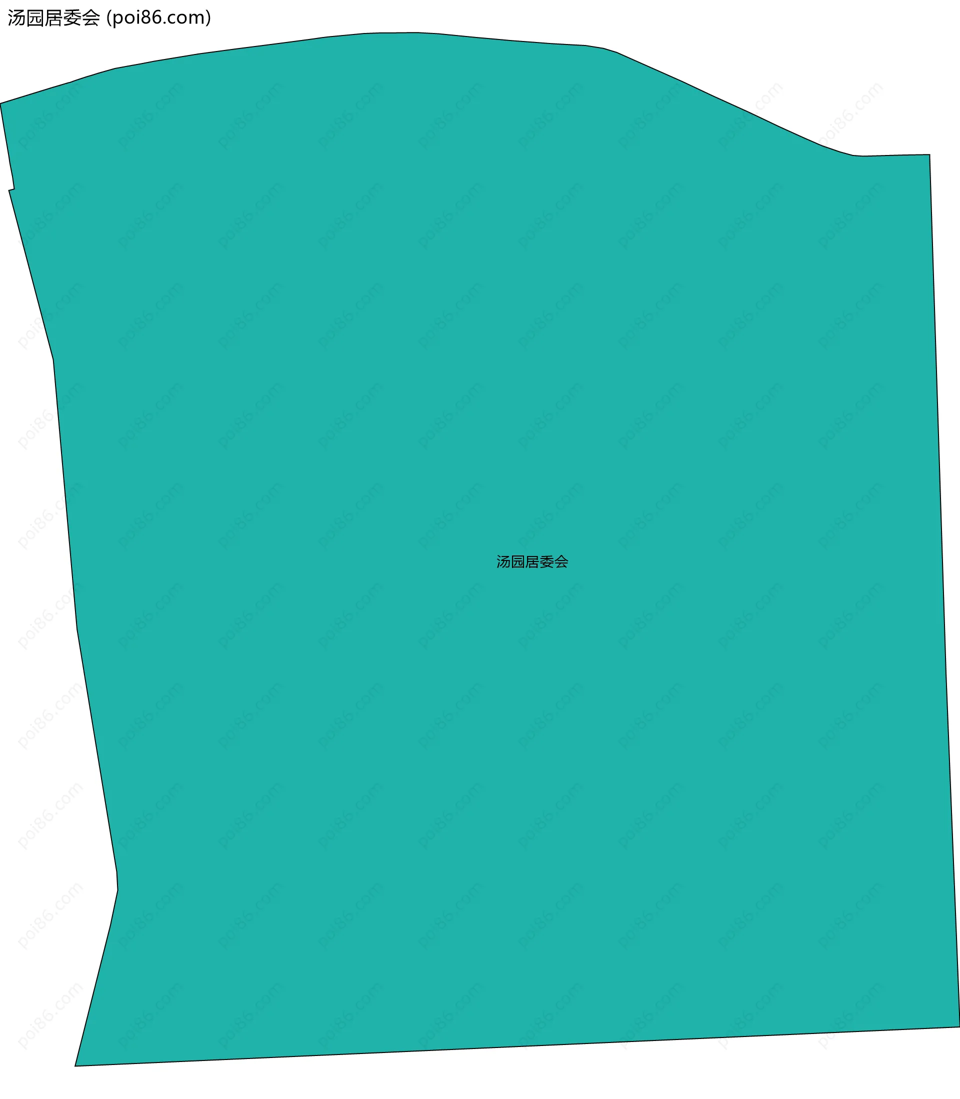 汤园居委会边界地图