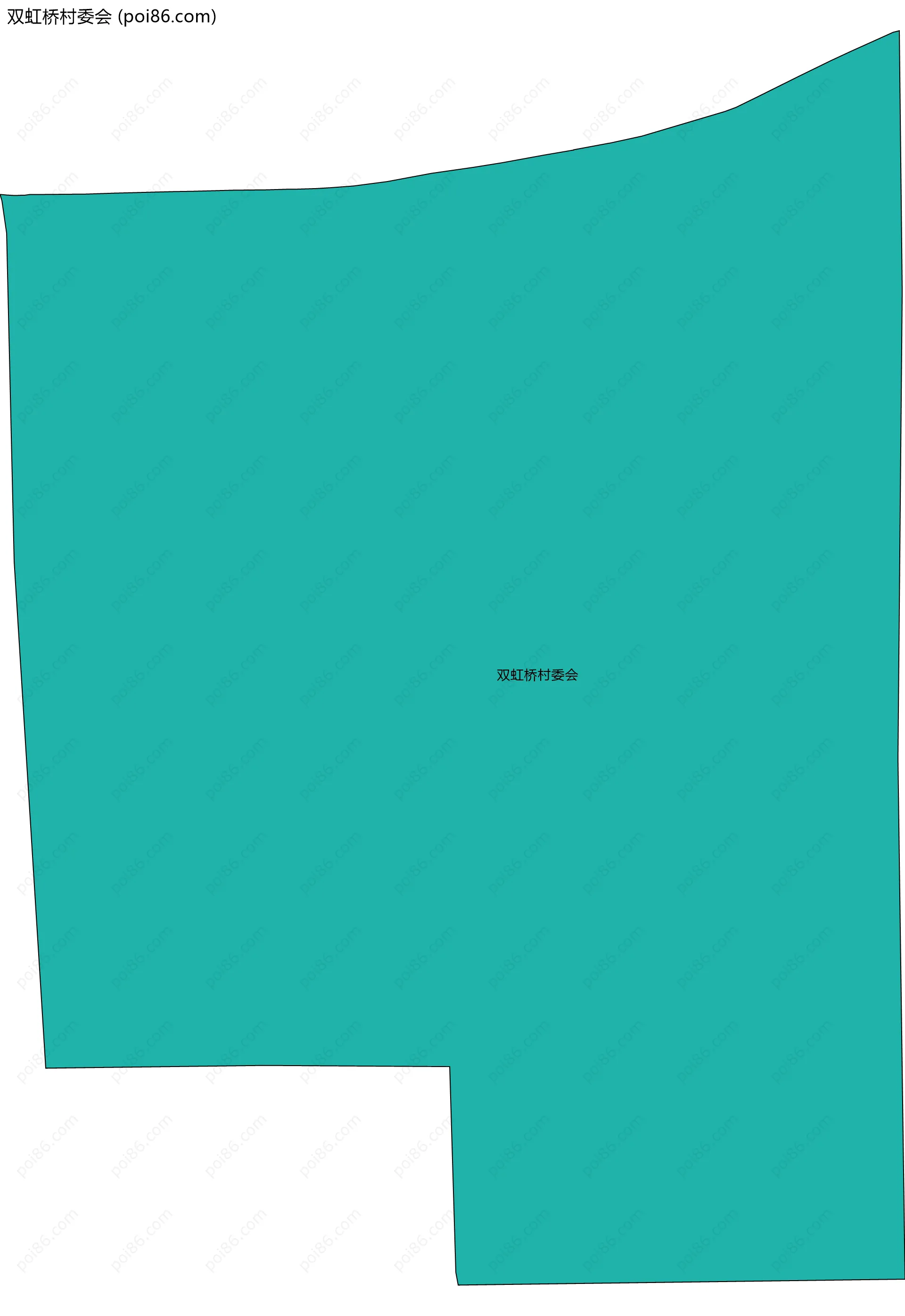 双虹桥村委会边界地图