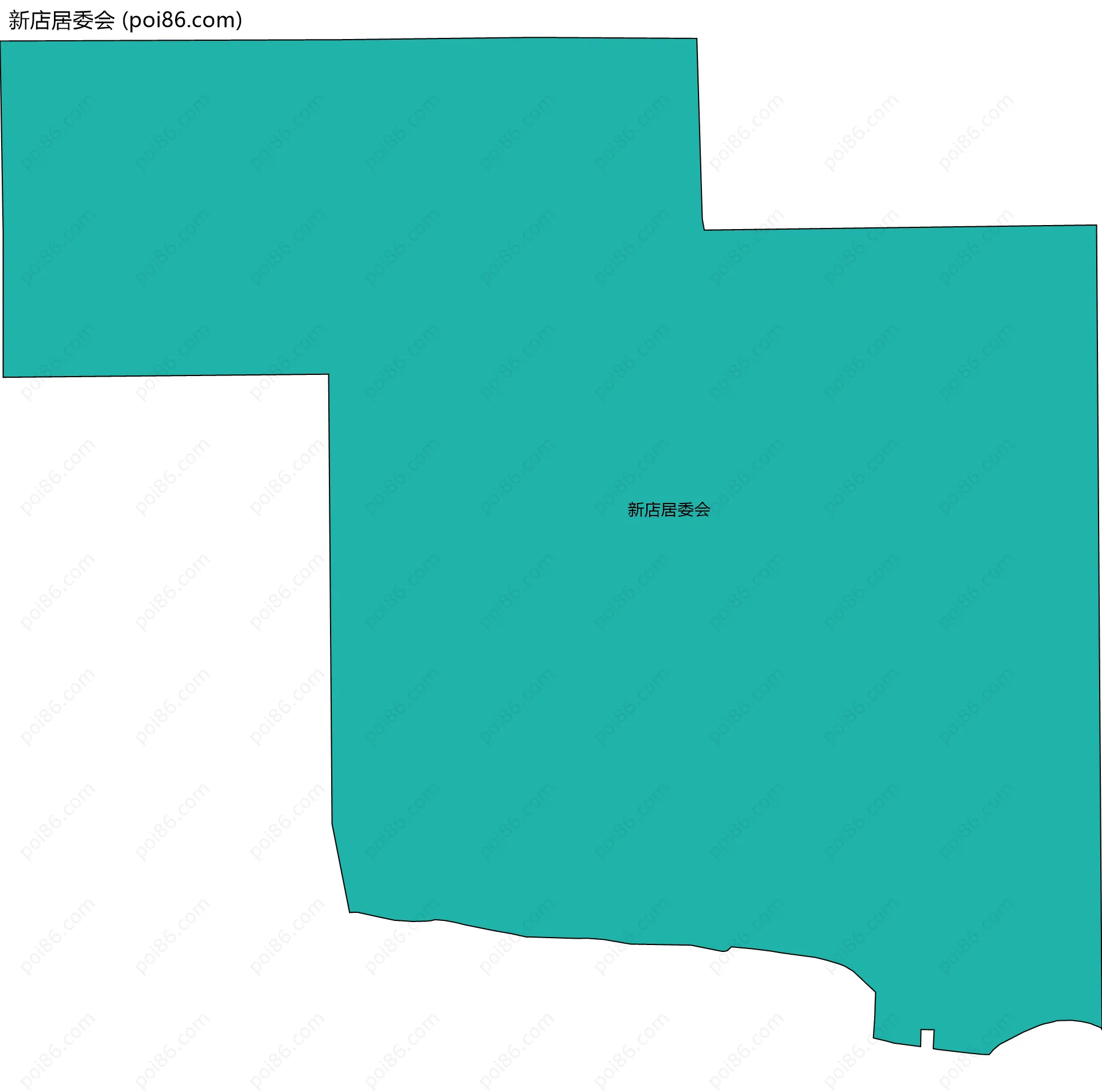新店居委会边界地图