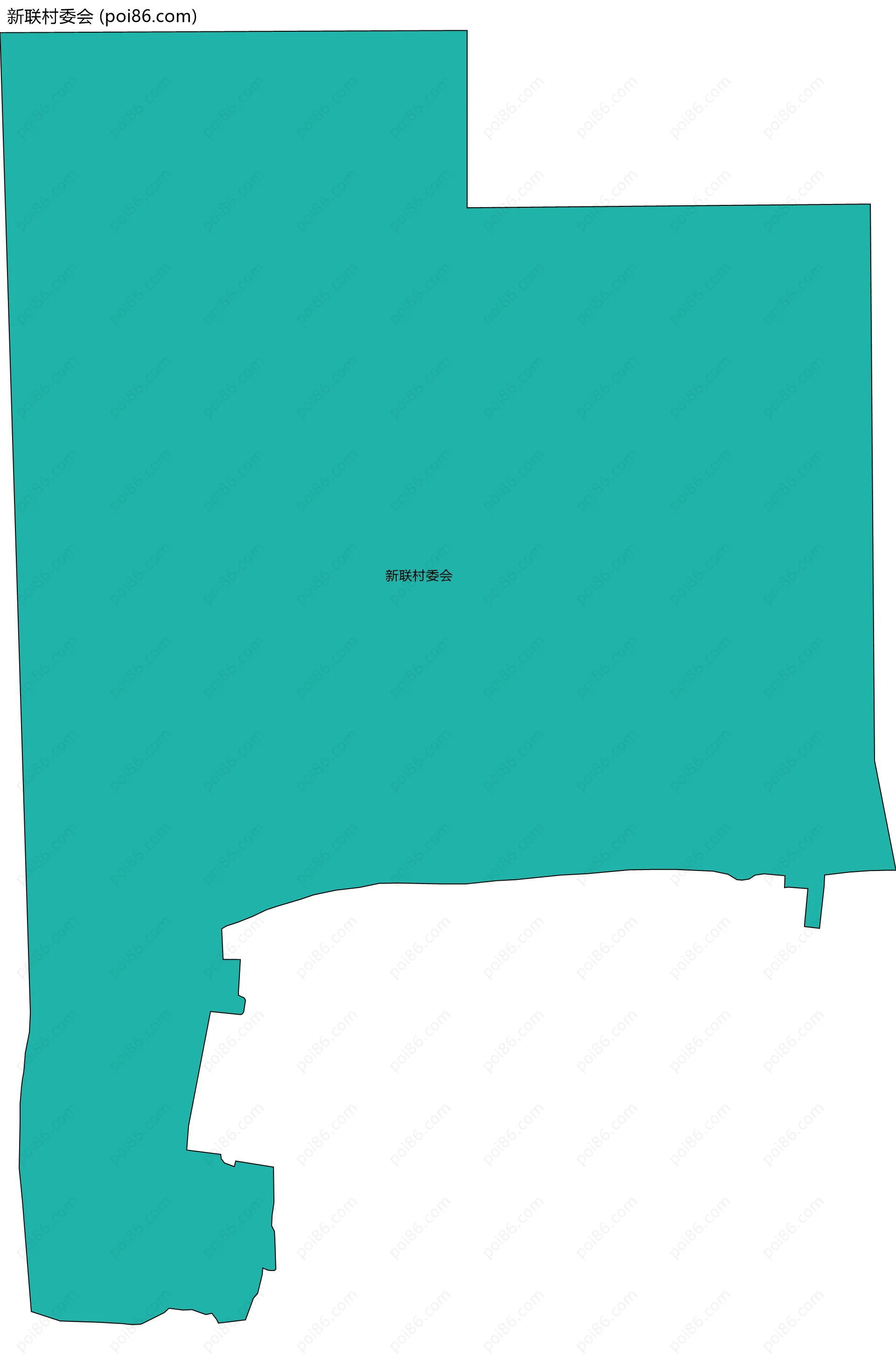 新联村委会边界地图