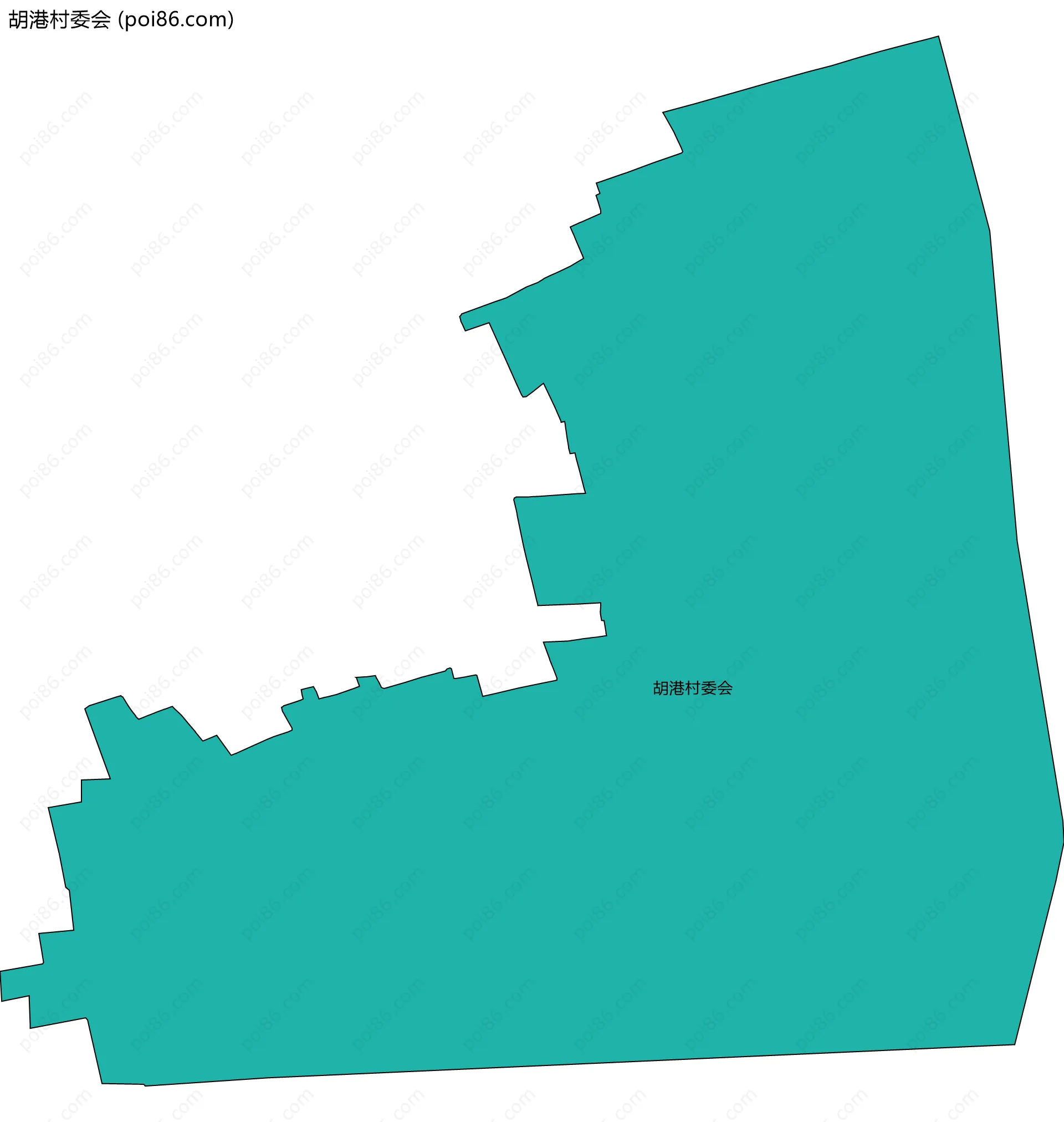 胡港村委会边界地图