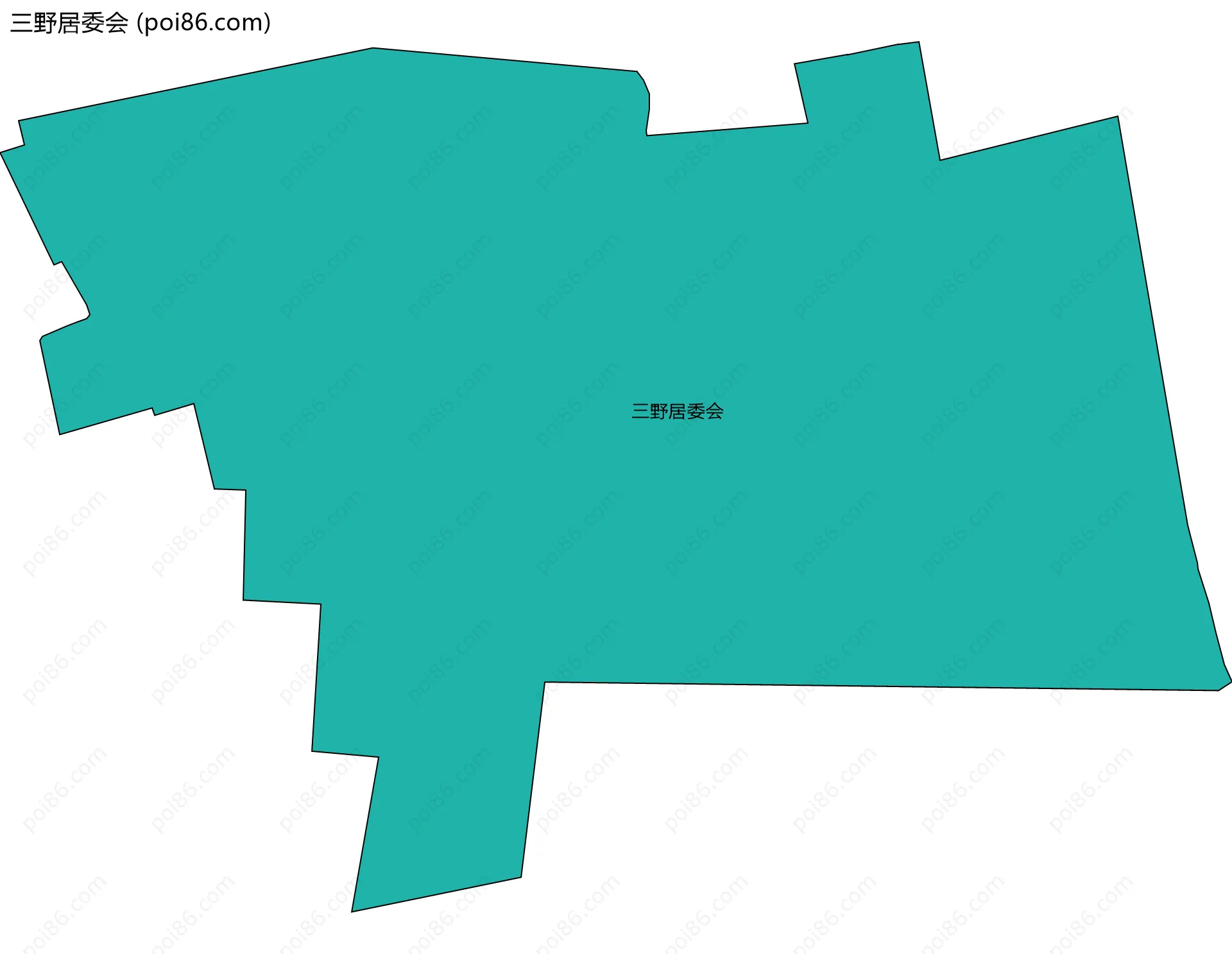 三野居委会边界地图