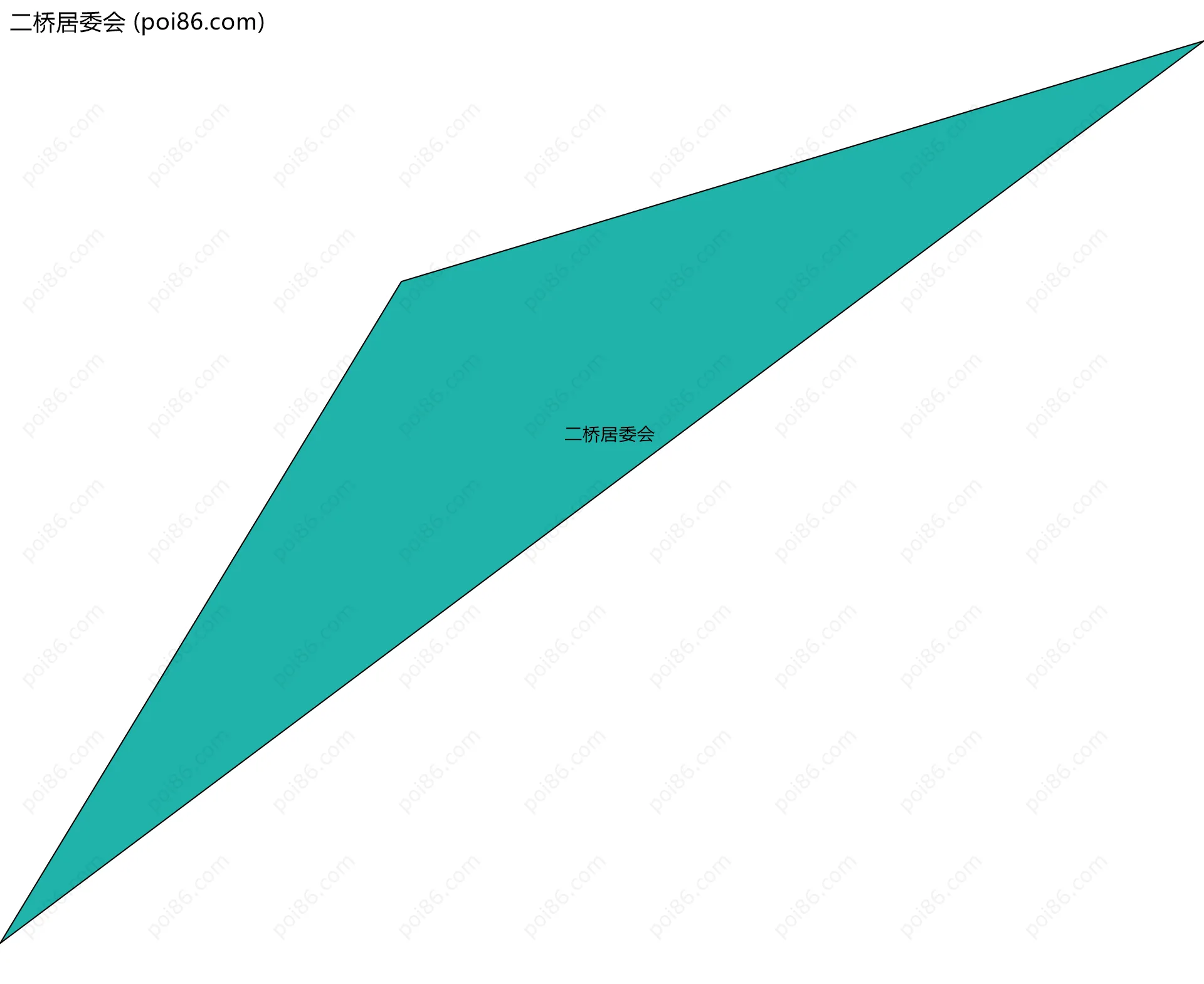 二桥居委会边界地图