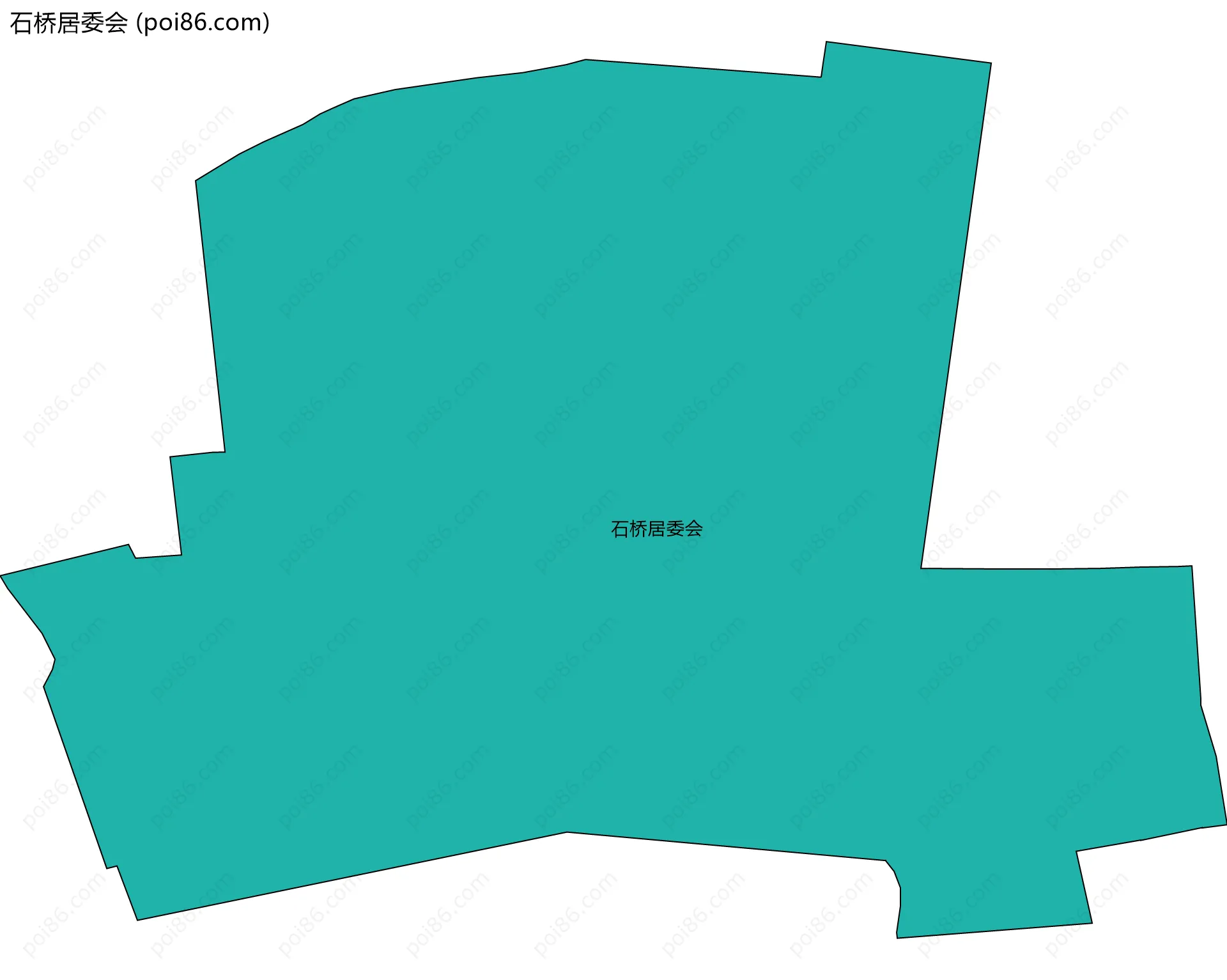 石桥居委会边界地图
