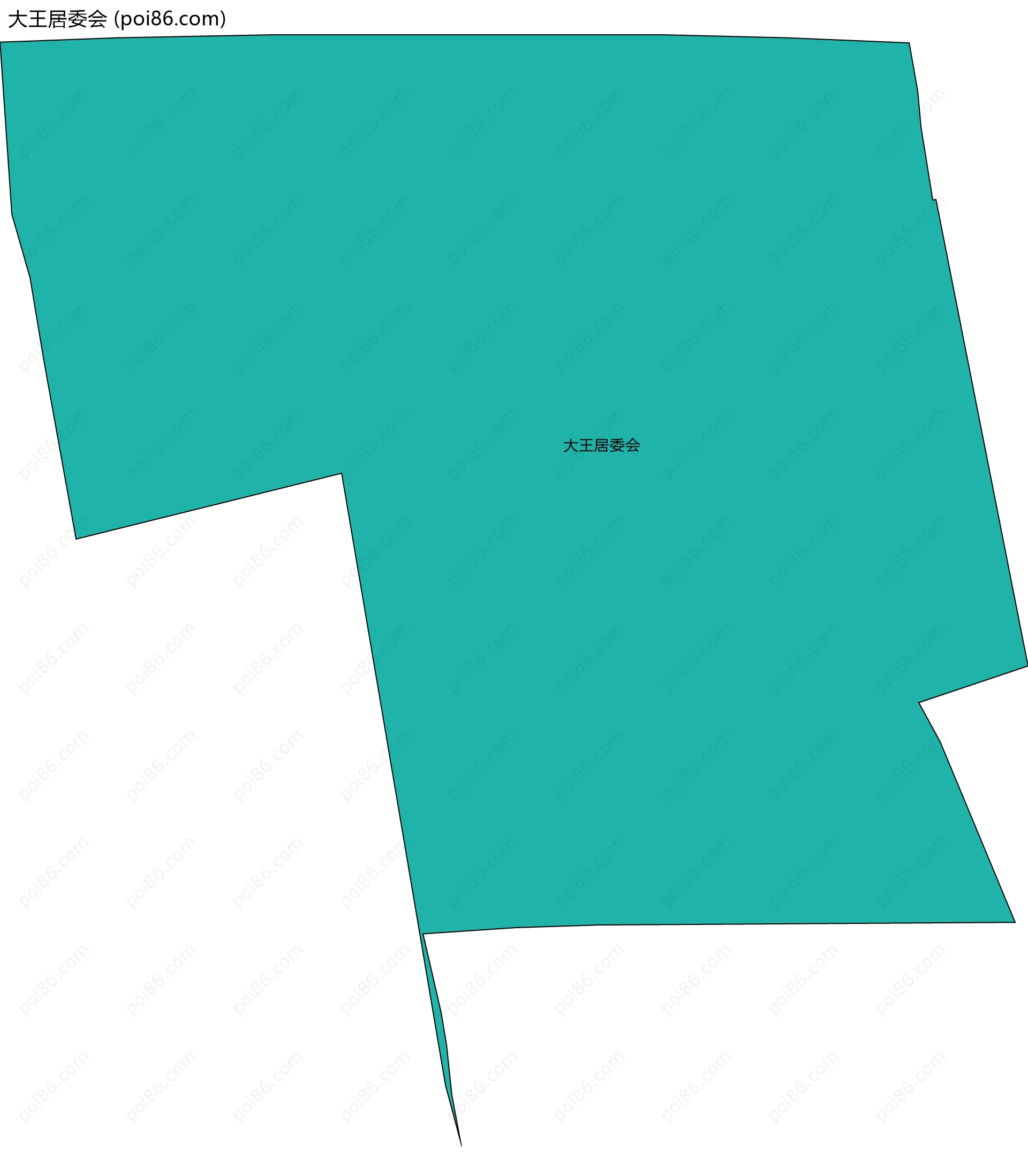 大王居委会边界地图