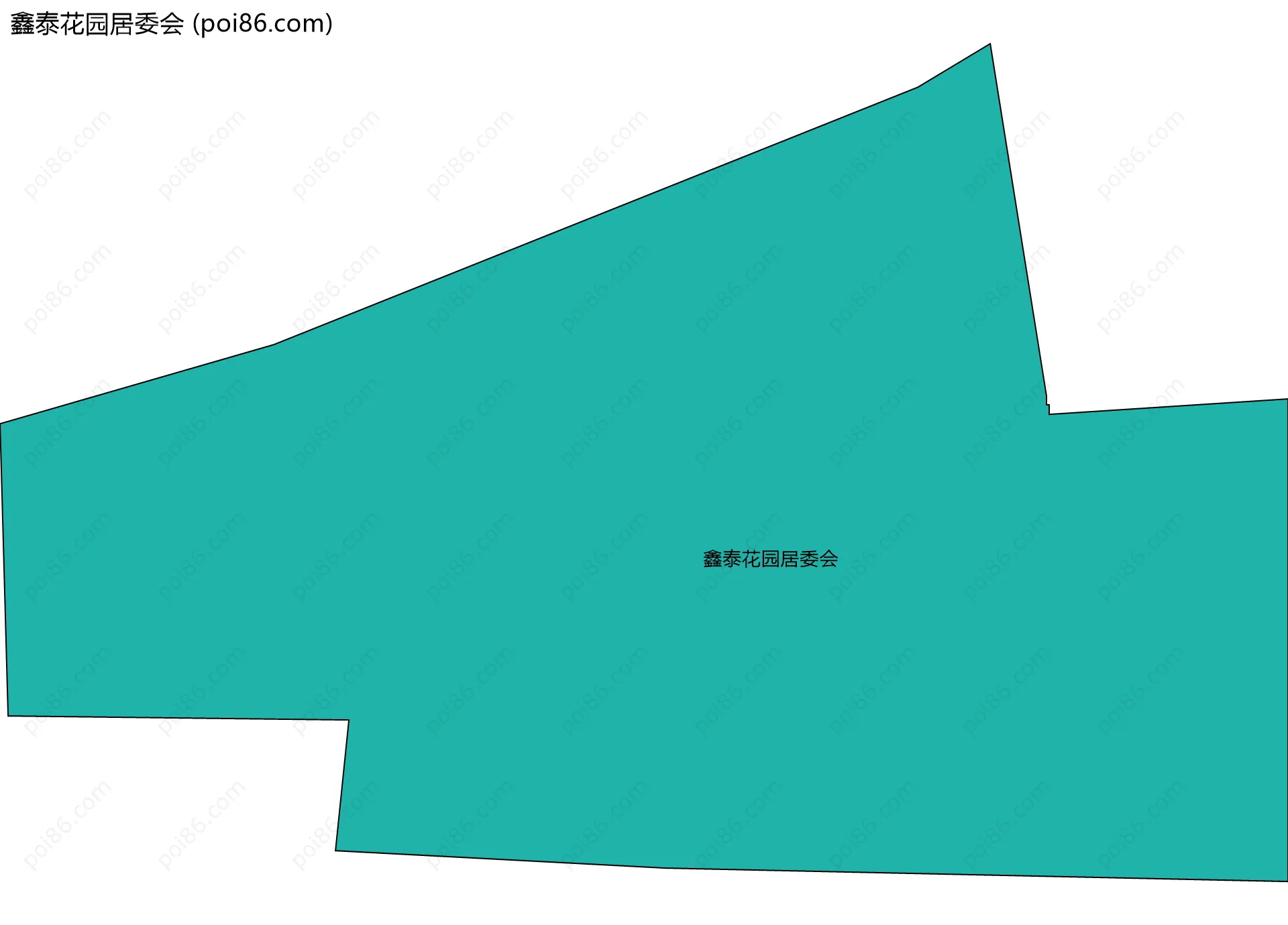 鑫泰花园居委会边界地图