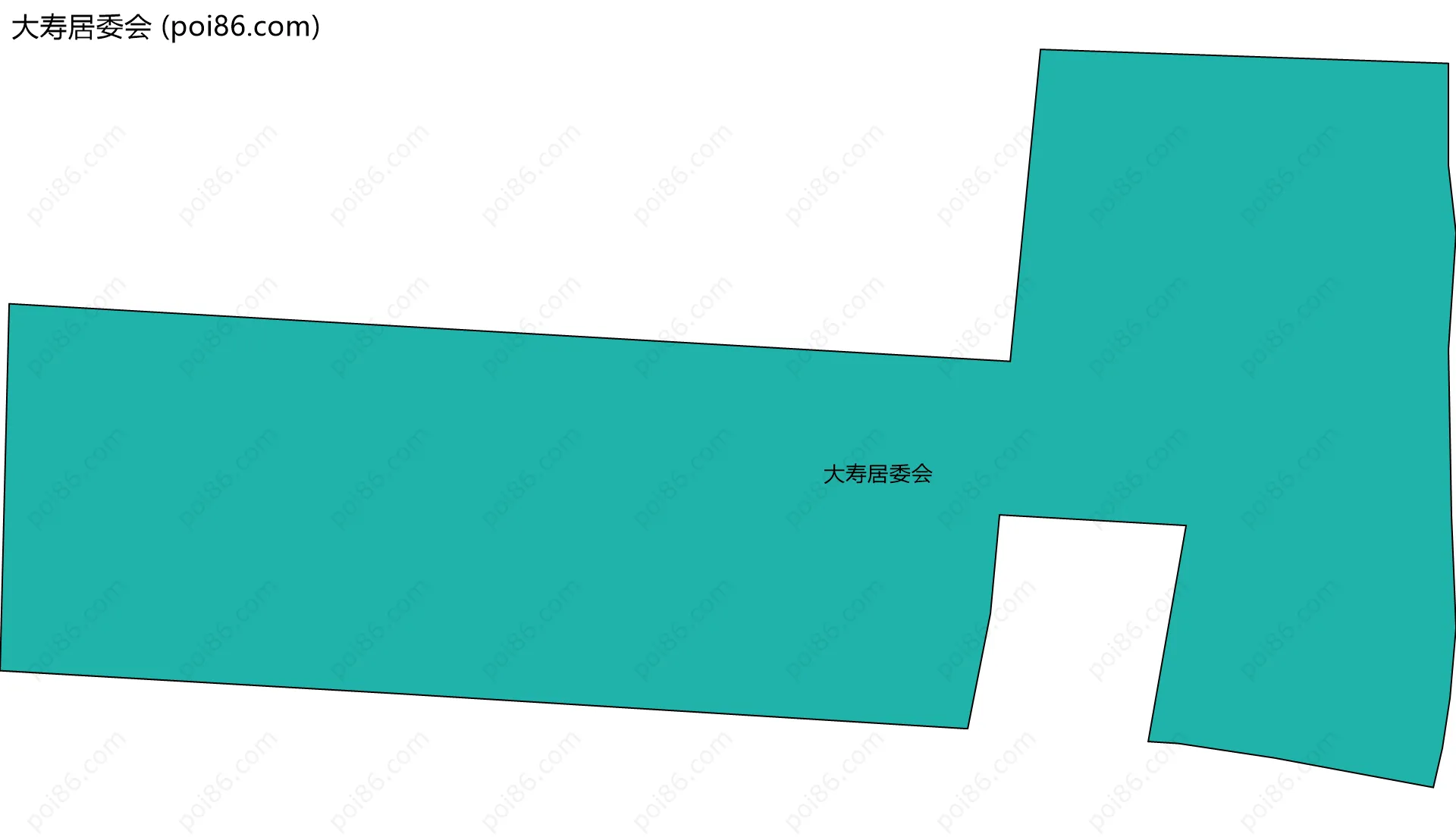 大寿居委会边界地图