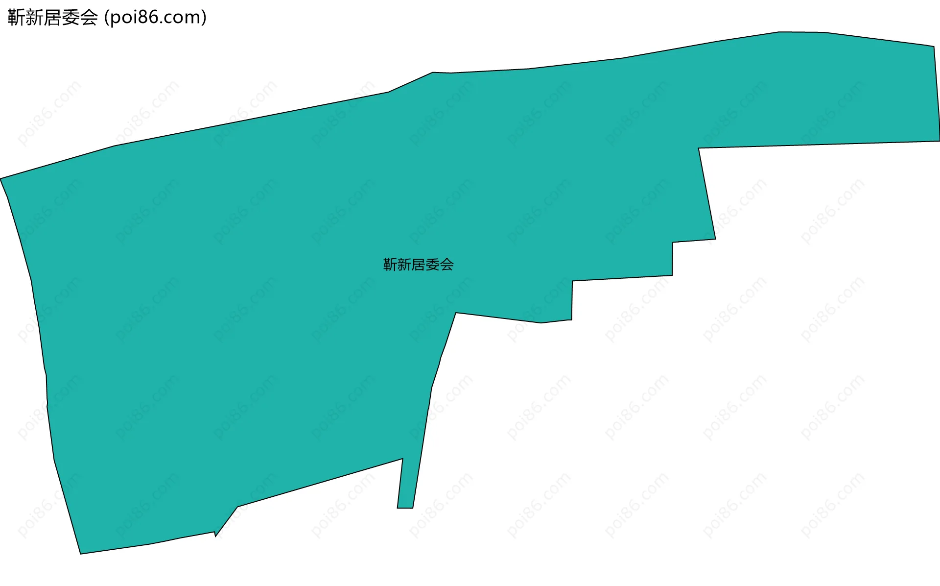 靳新居委会边界地图