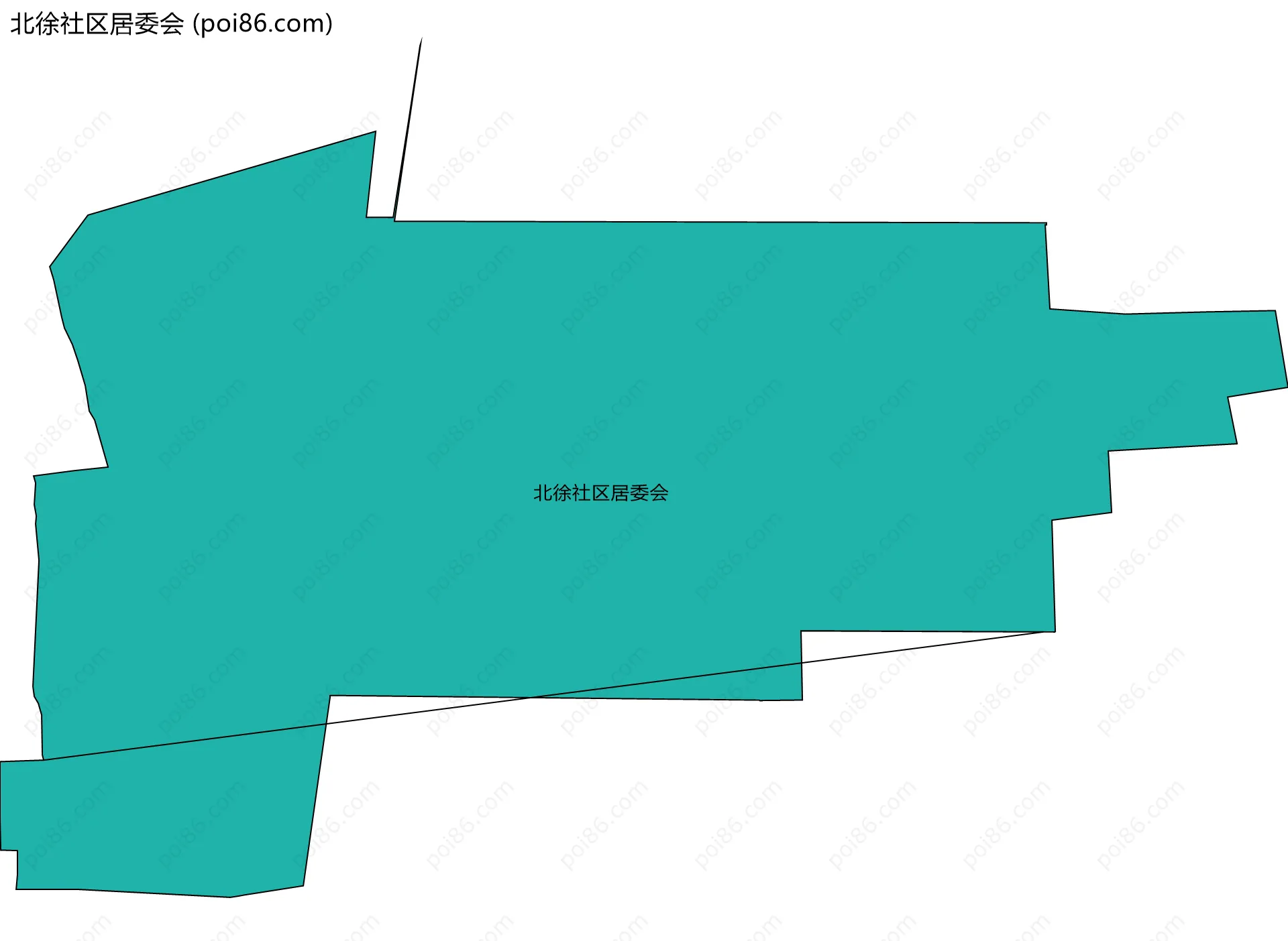 北徐社区居委会边界地图