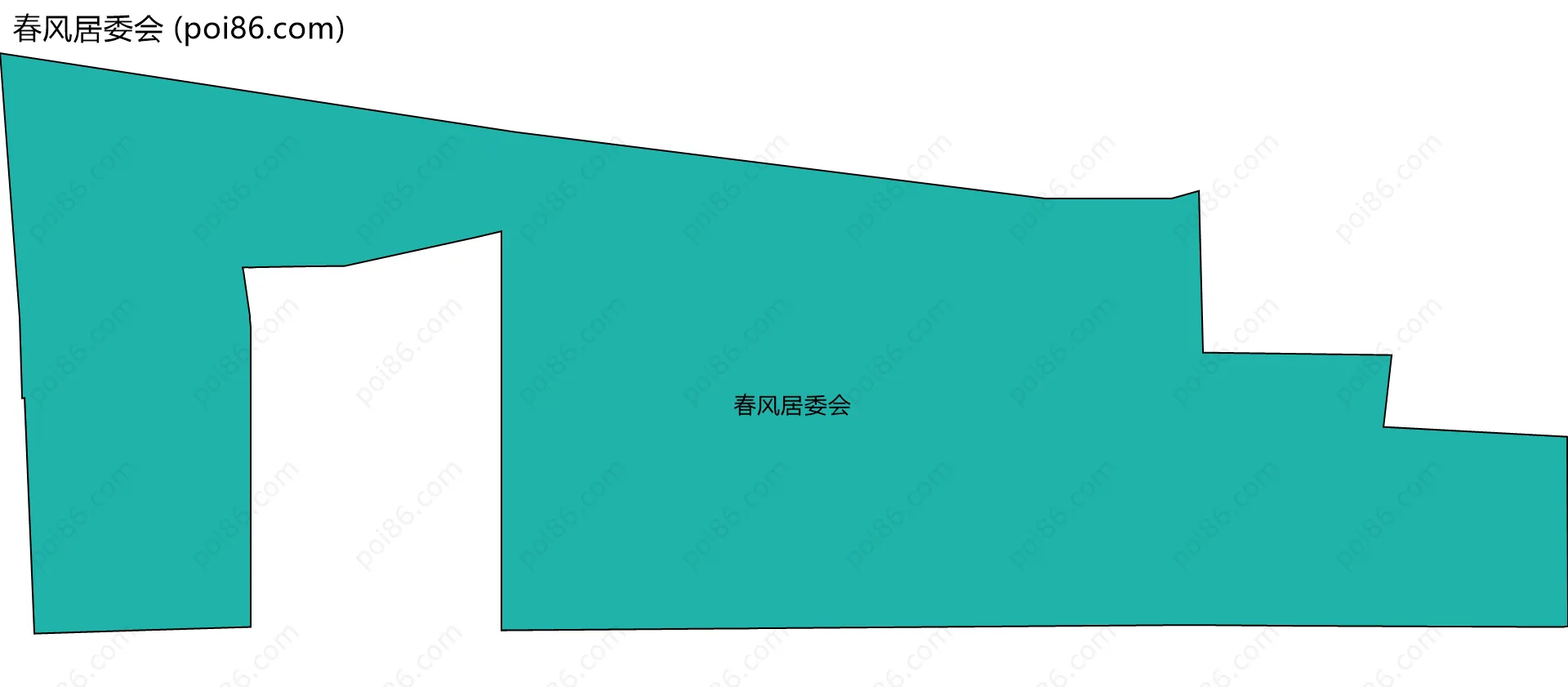 春风居委会边界地图