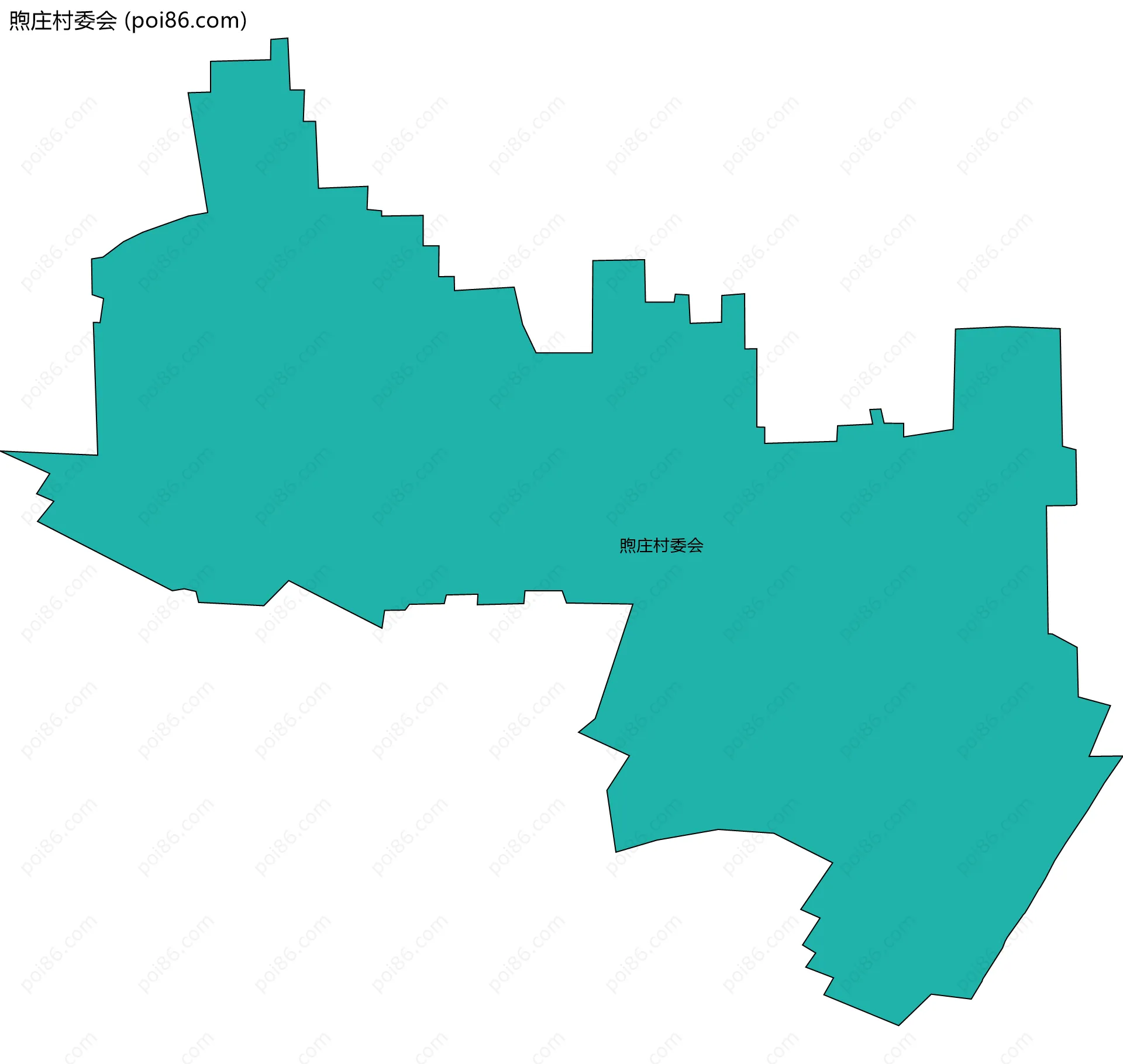 煦庄村委会边界地图