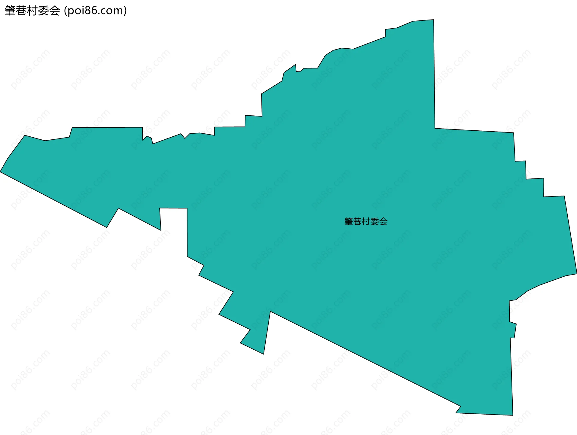 肇巷村委会边界地图