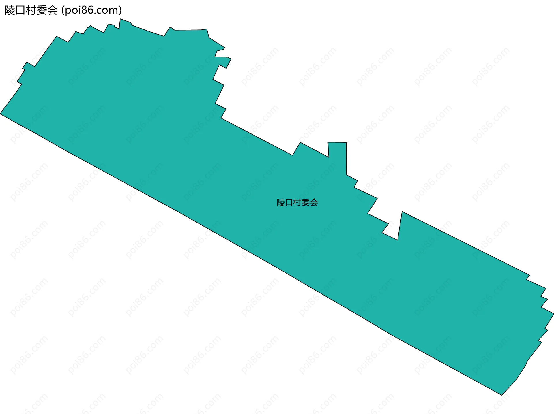 陵口村委会边界地图