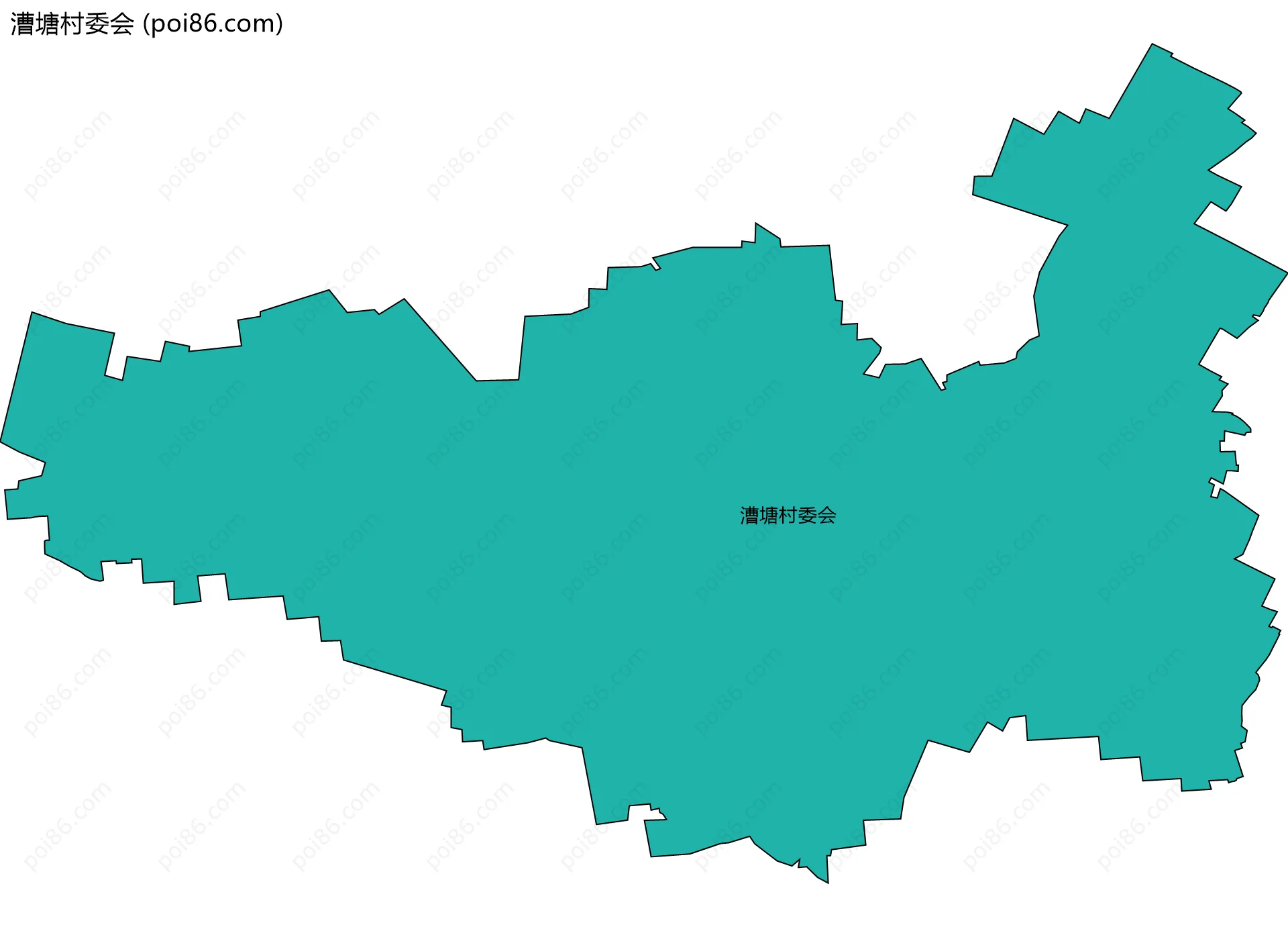 漕塘村委会边界地图