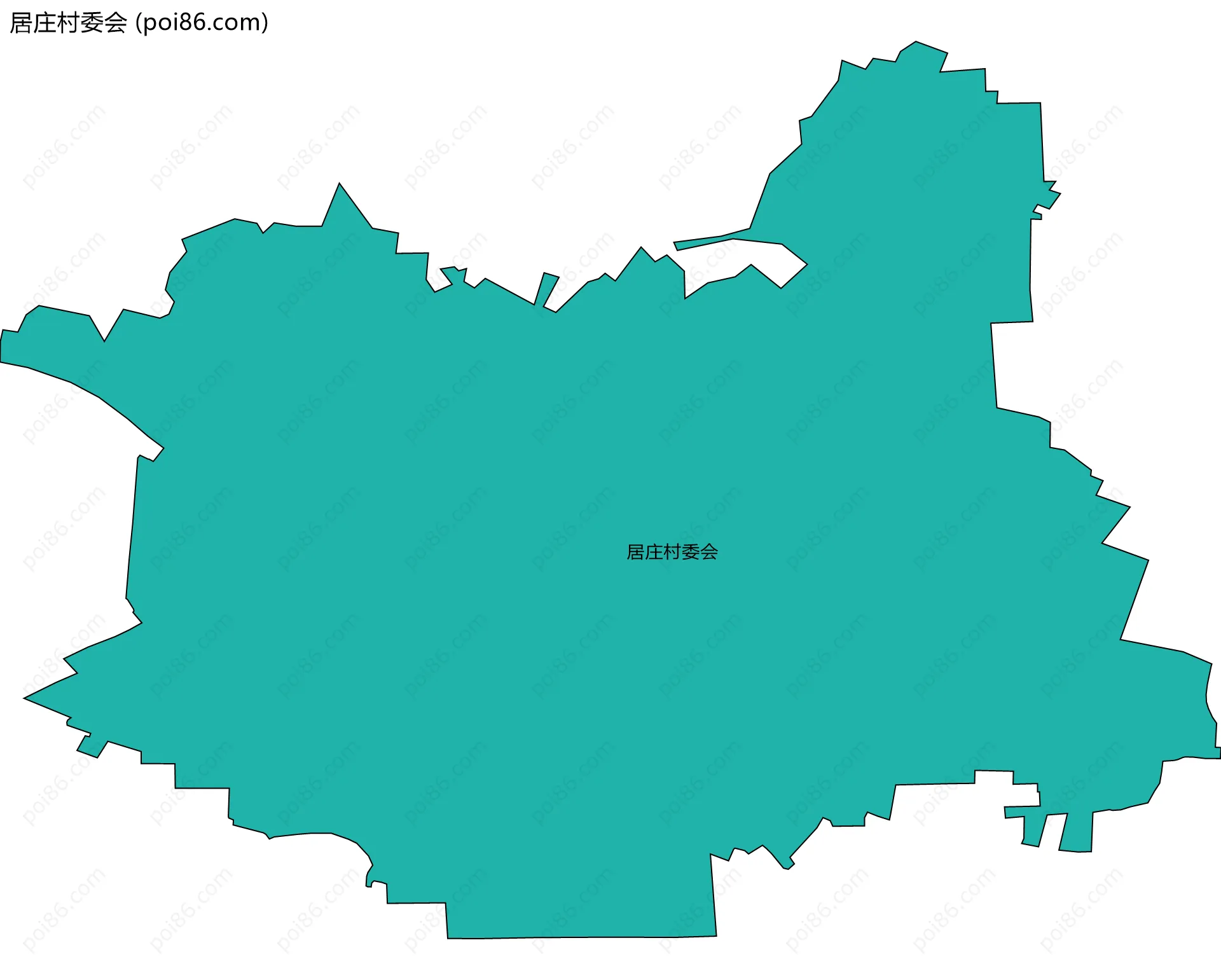 居庄村委会边界地图