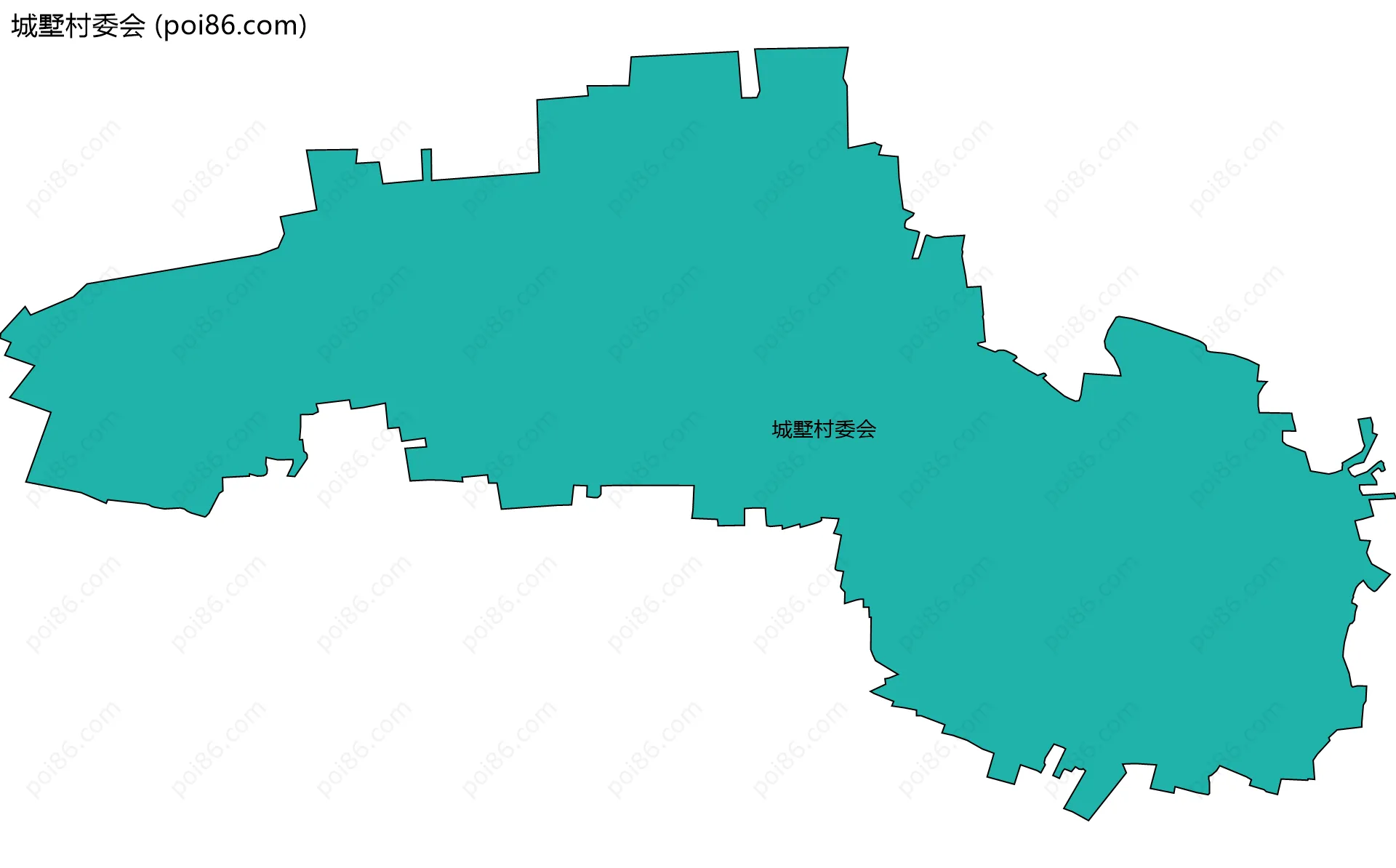 城墅村委会边界地图