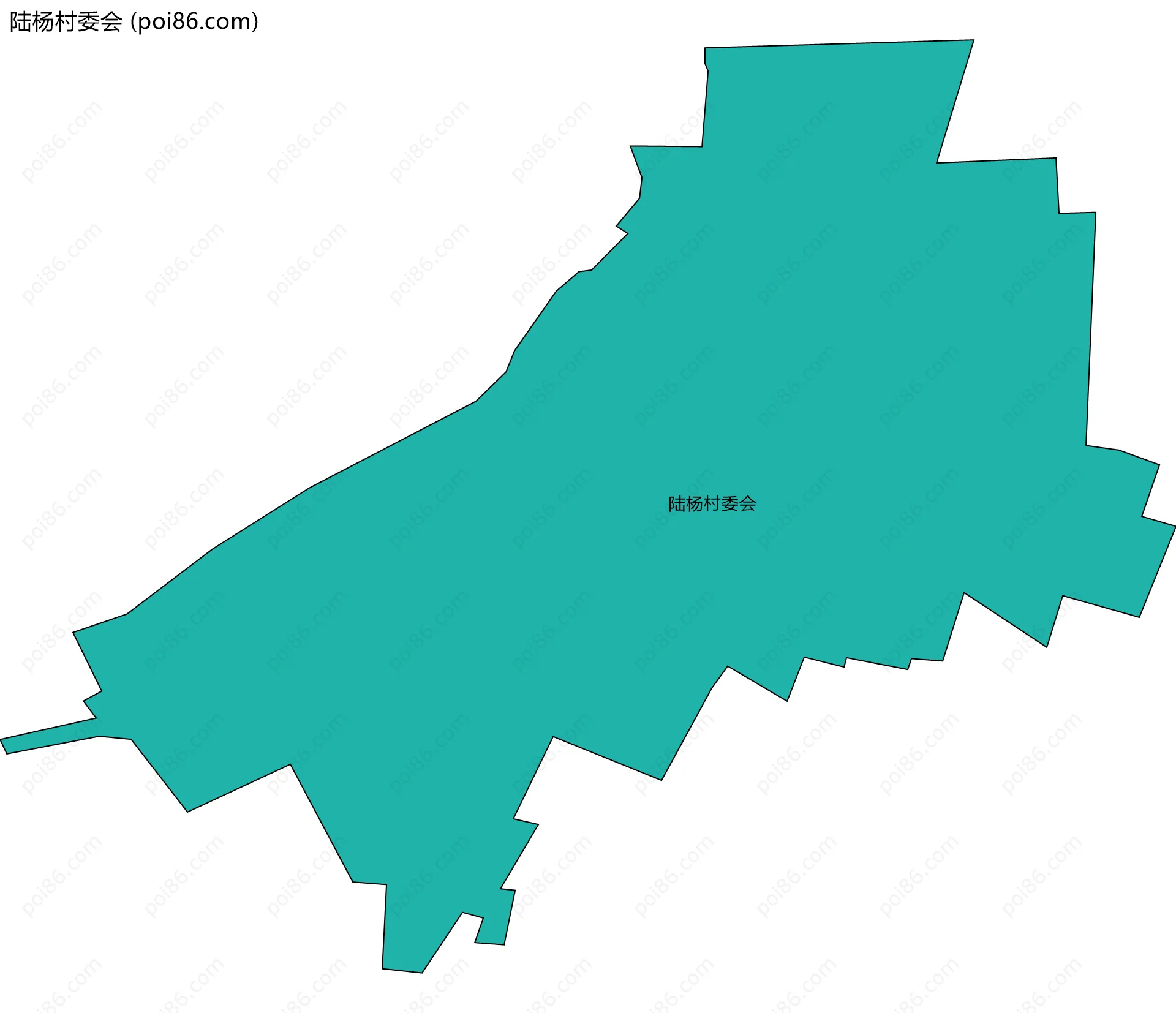 陆杨村委会边界地图