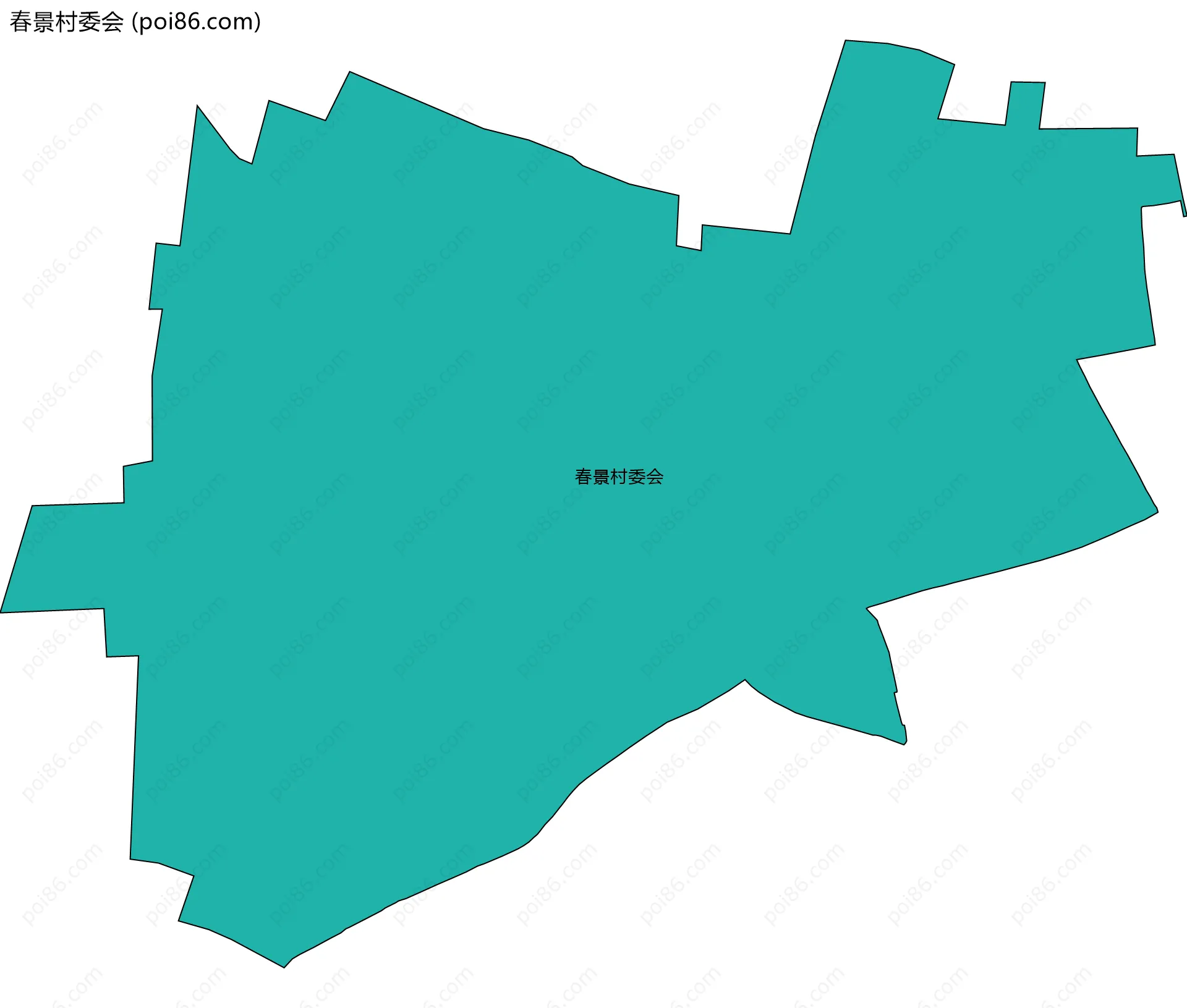 春景村委会边界地图