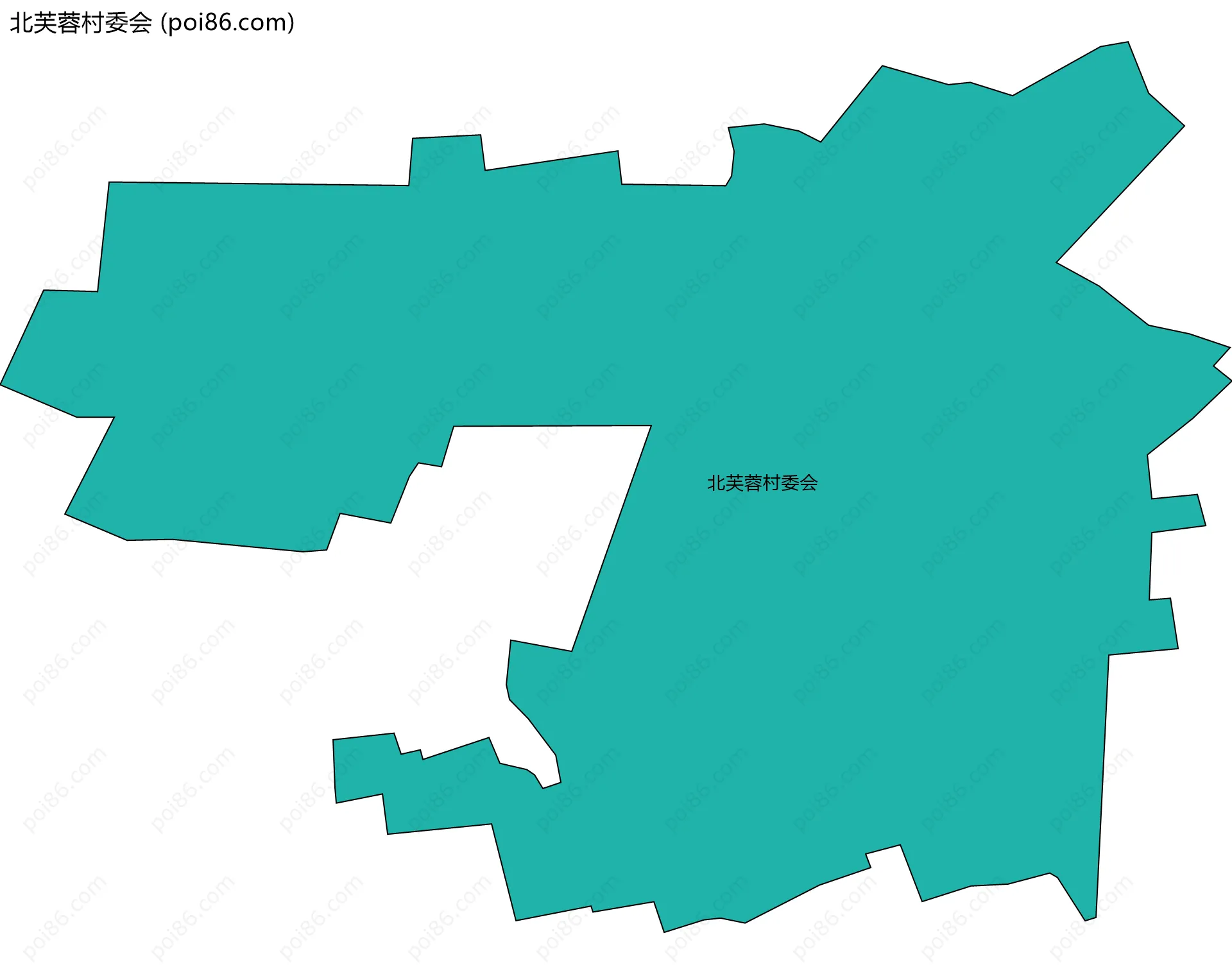 北芙蓉村委会边界地图