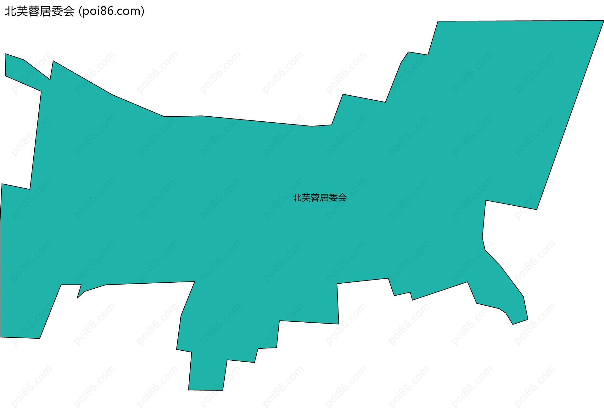 北芙蓉居委会边界地图