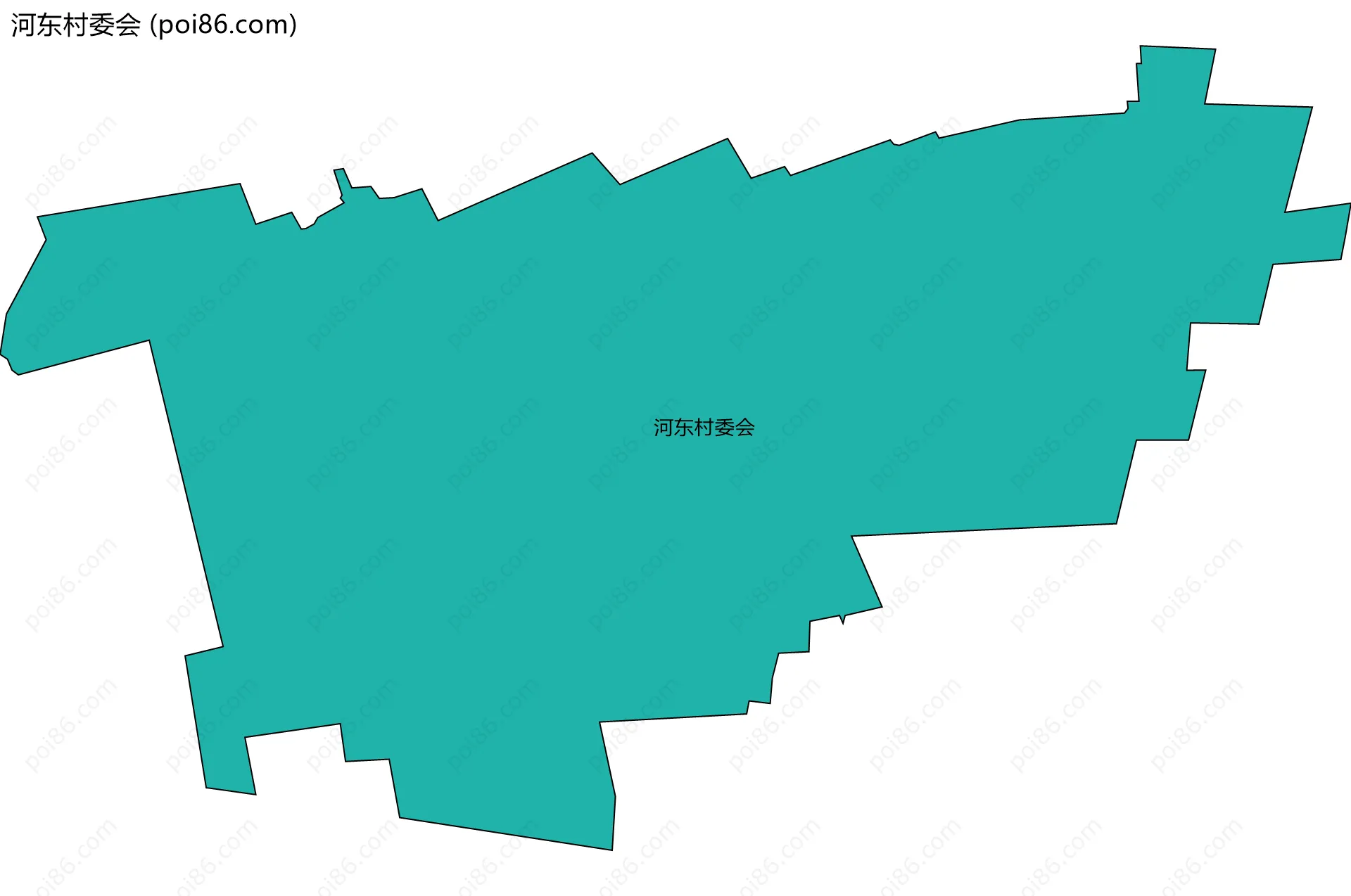 河东村委会边界地图