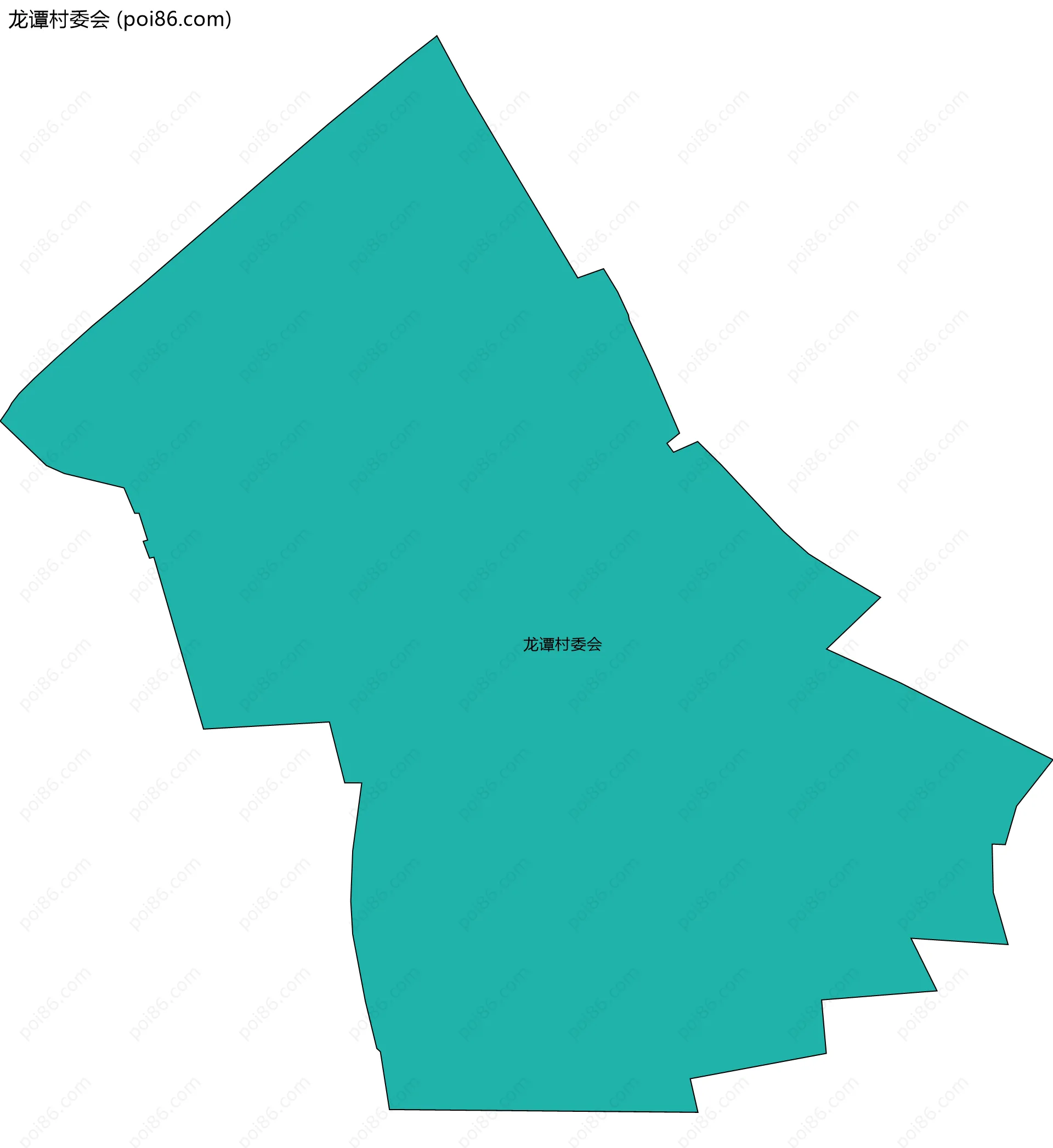 龙谭村委会边界地图