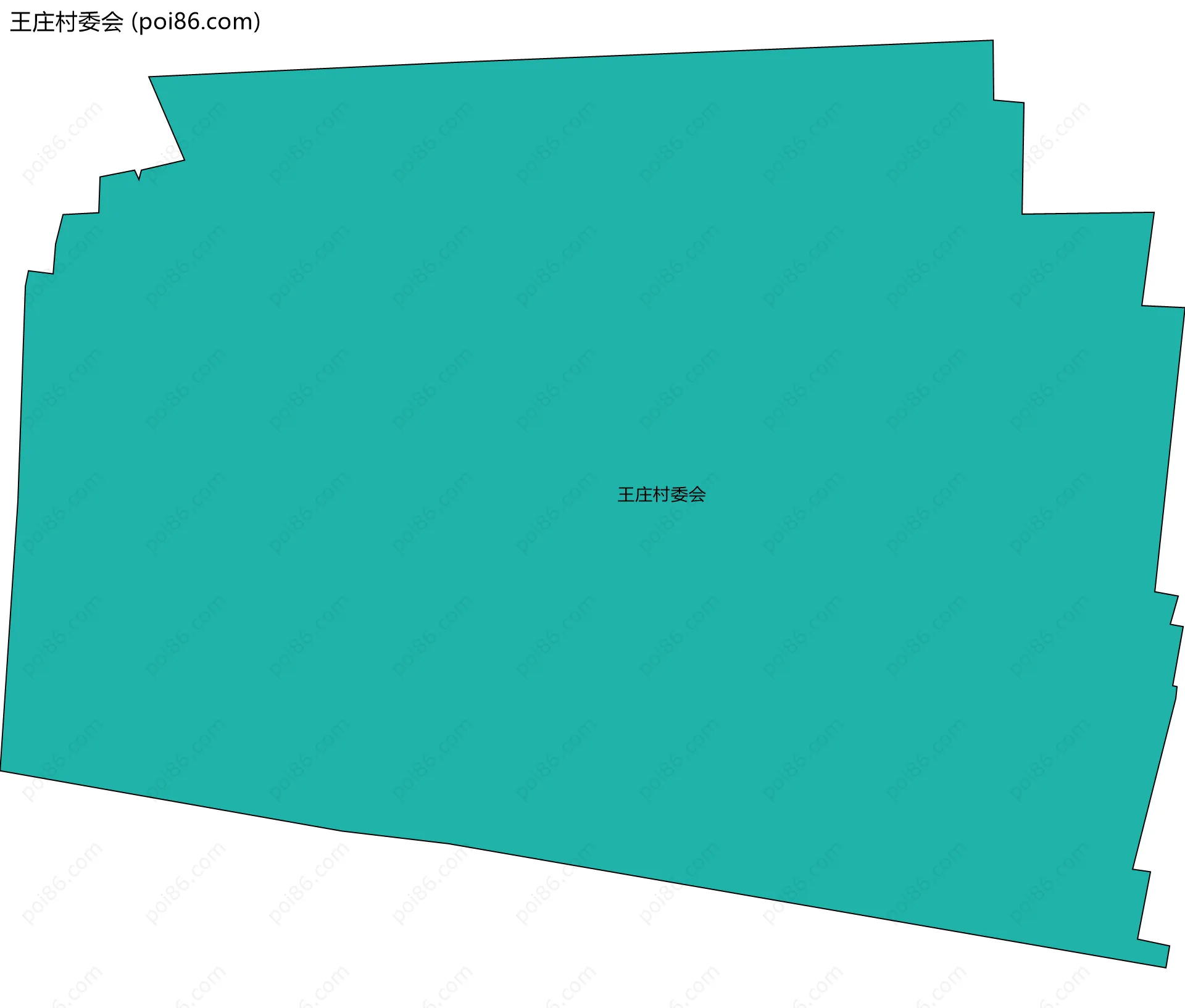 王庄村委会边界地图