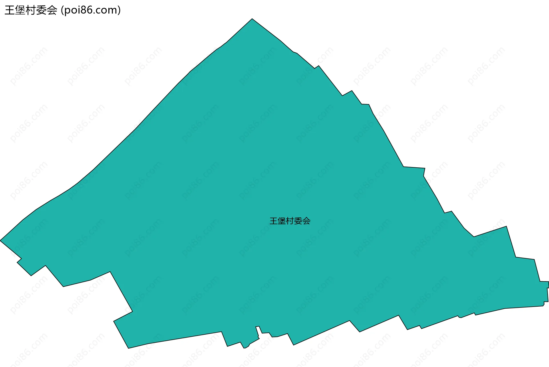 王堡村委会边界地图