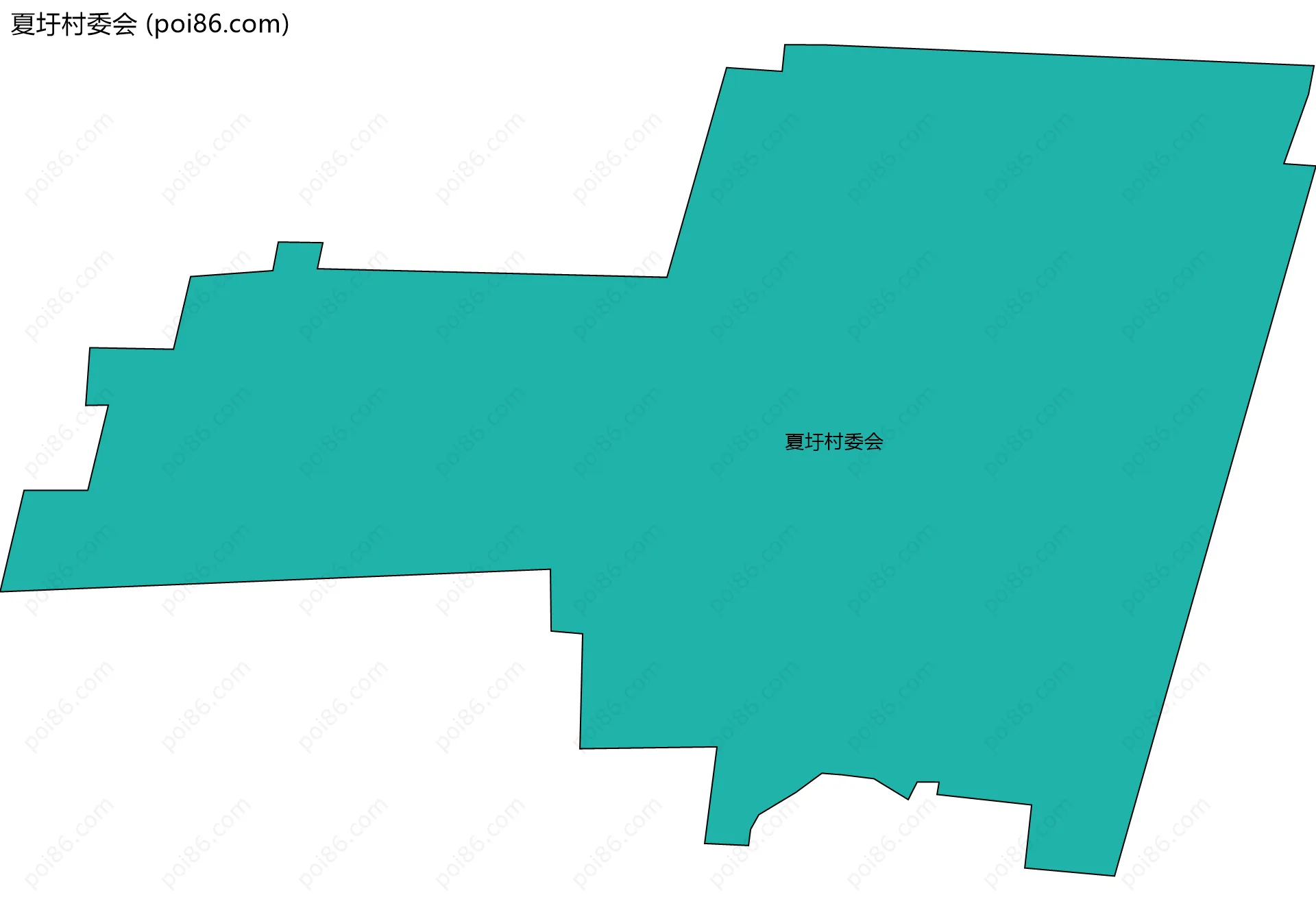 夏圩村委会边界地图