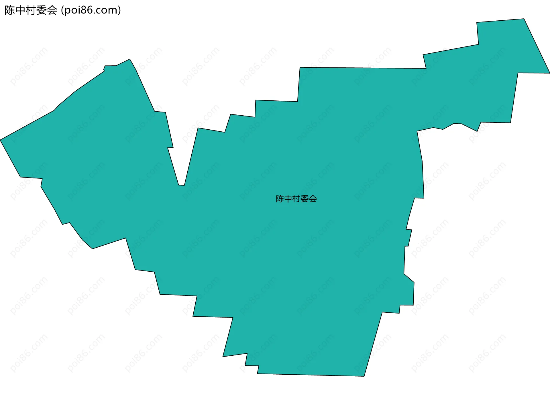 陈中村委会边界地图