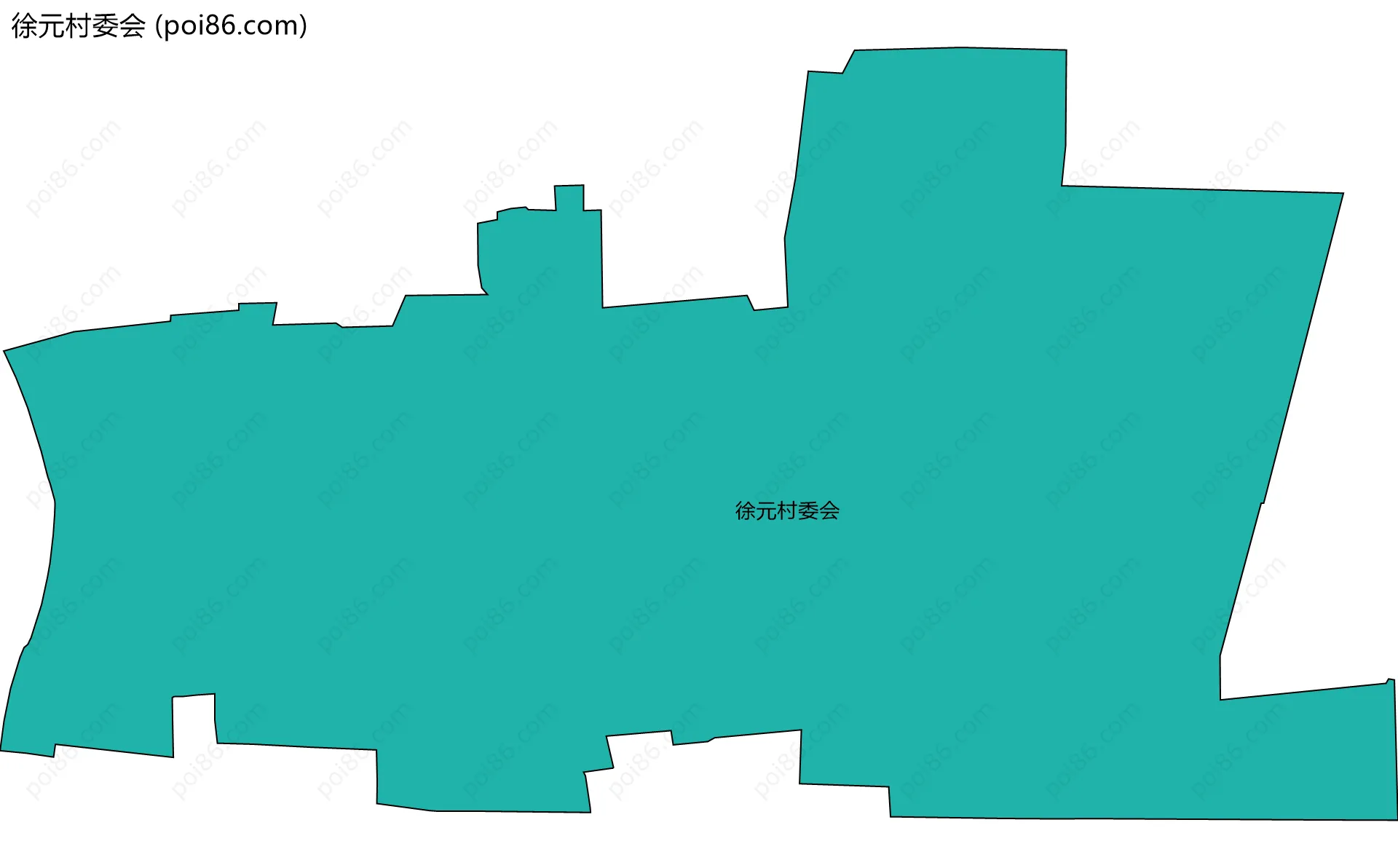 徐元村委会边界地图