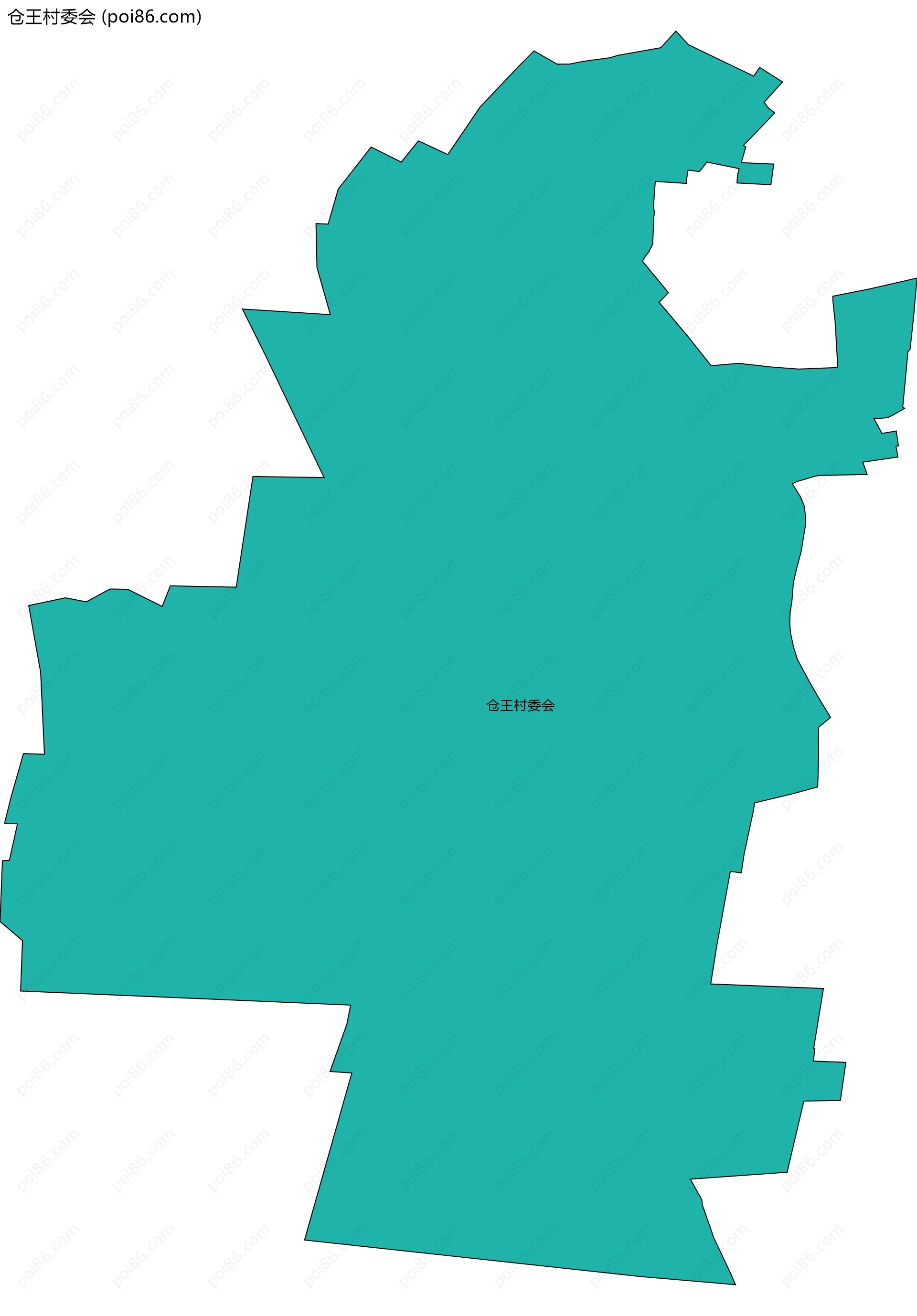 仓王村委会边界地图