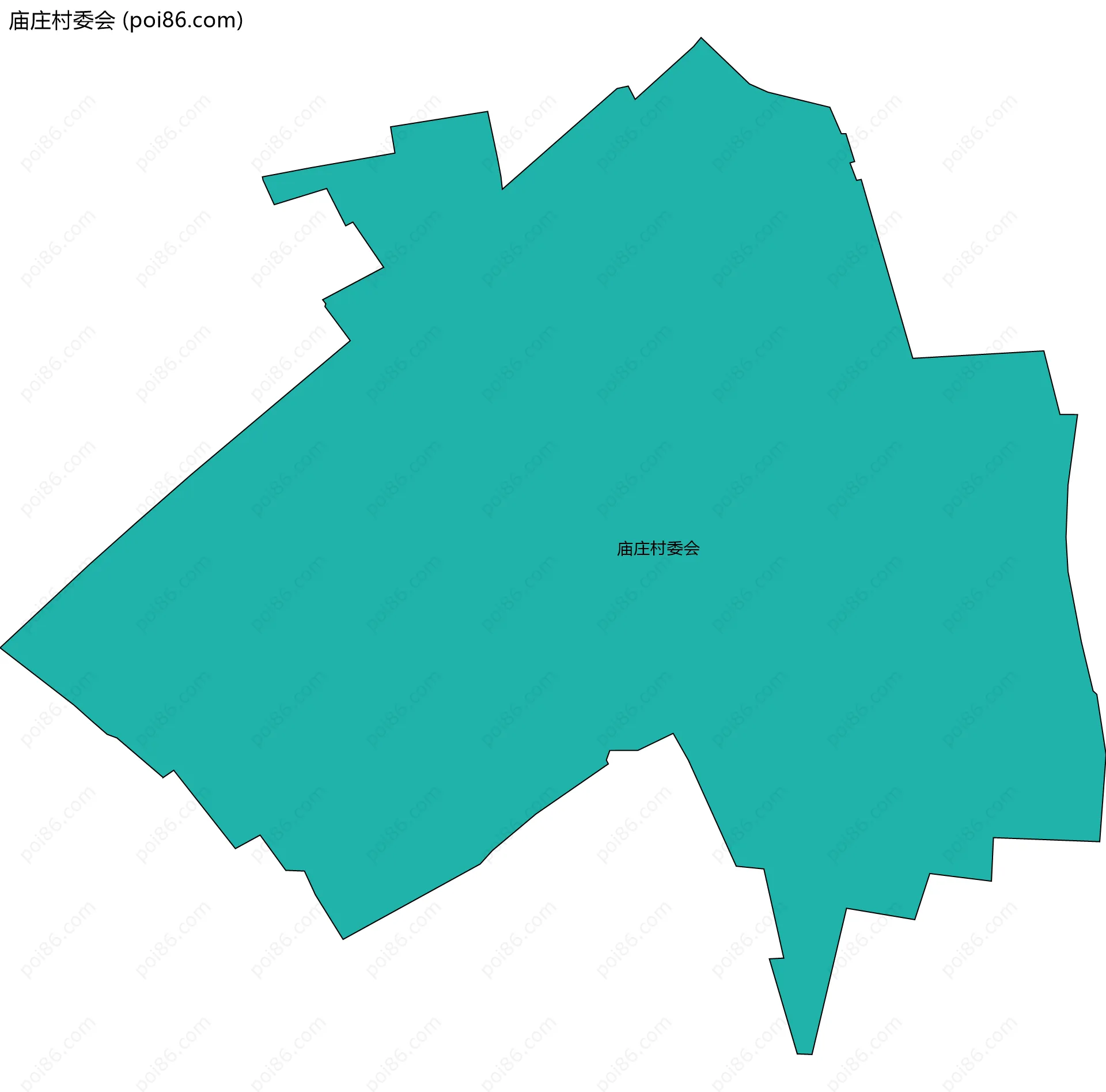 庙庄村委会边界地图